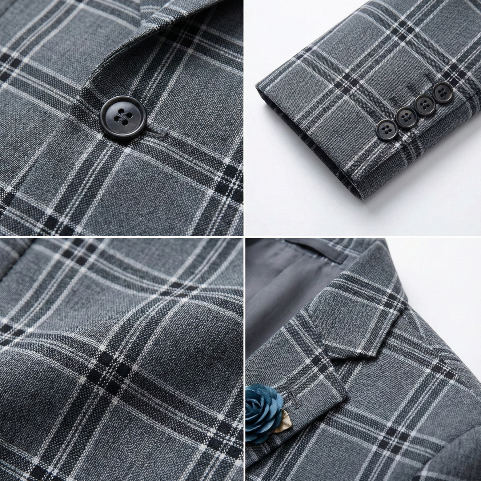 Men’s Gray Slim Fit Suit