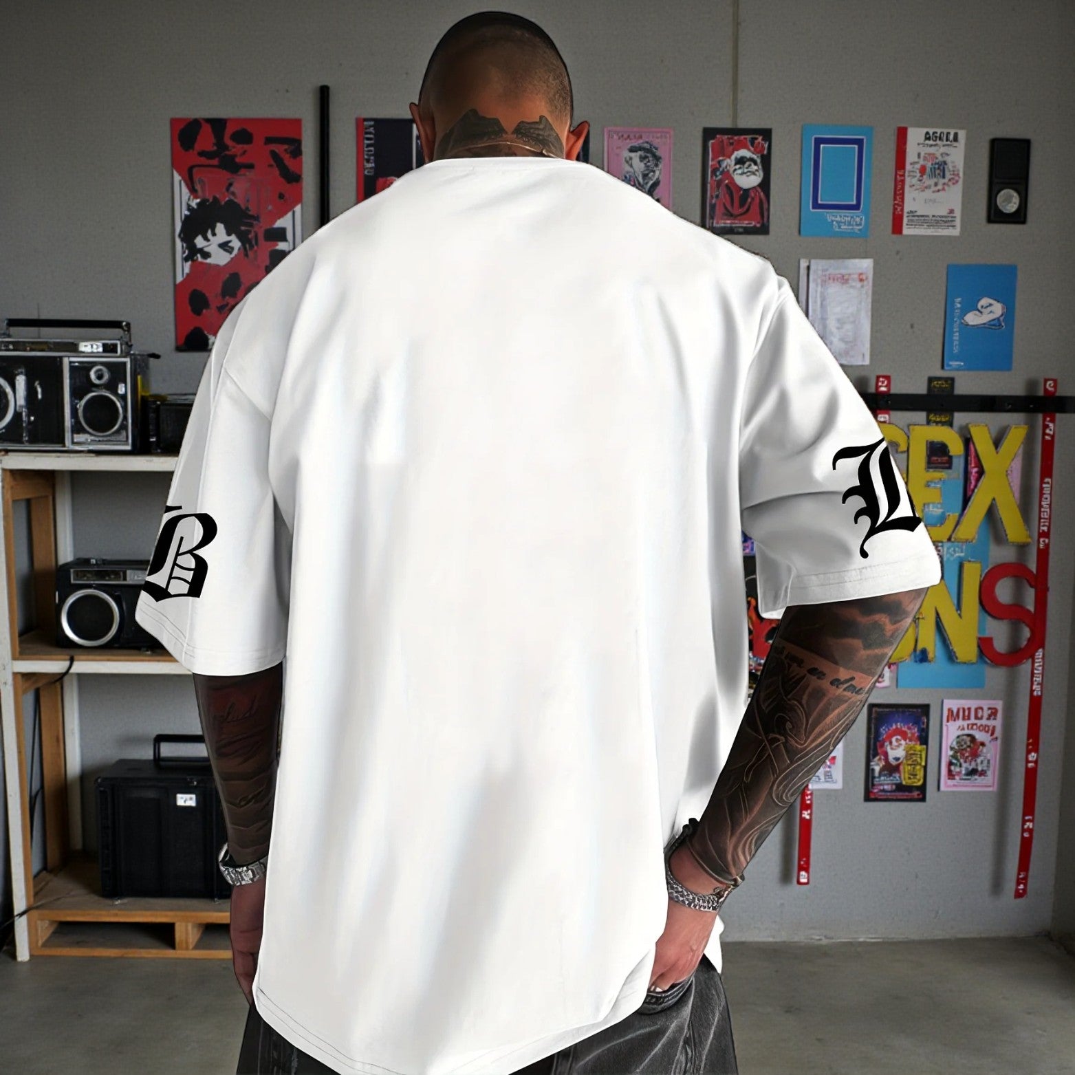 3D Letter Graphic Tee