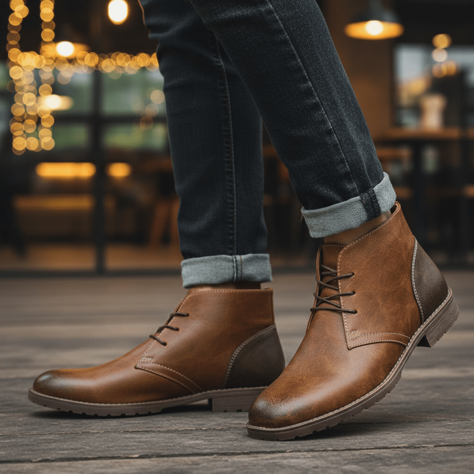 Men’s Retro Desert Ankle Boots – Vintage Casual Style - The Crew