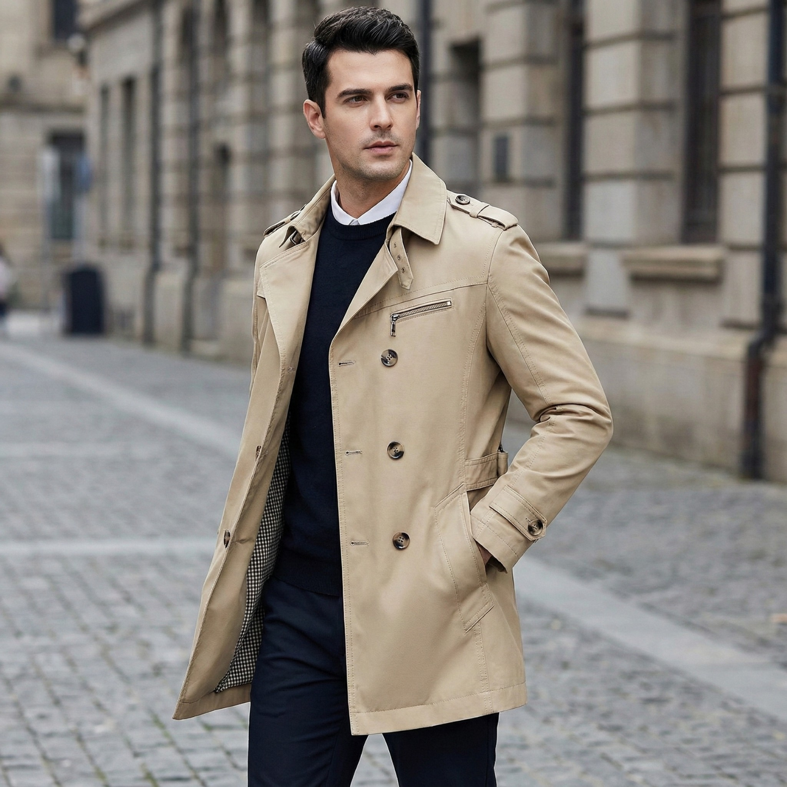 Men’s Classic Trench Coat