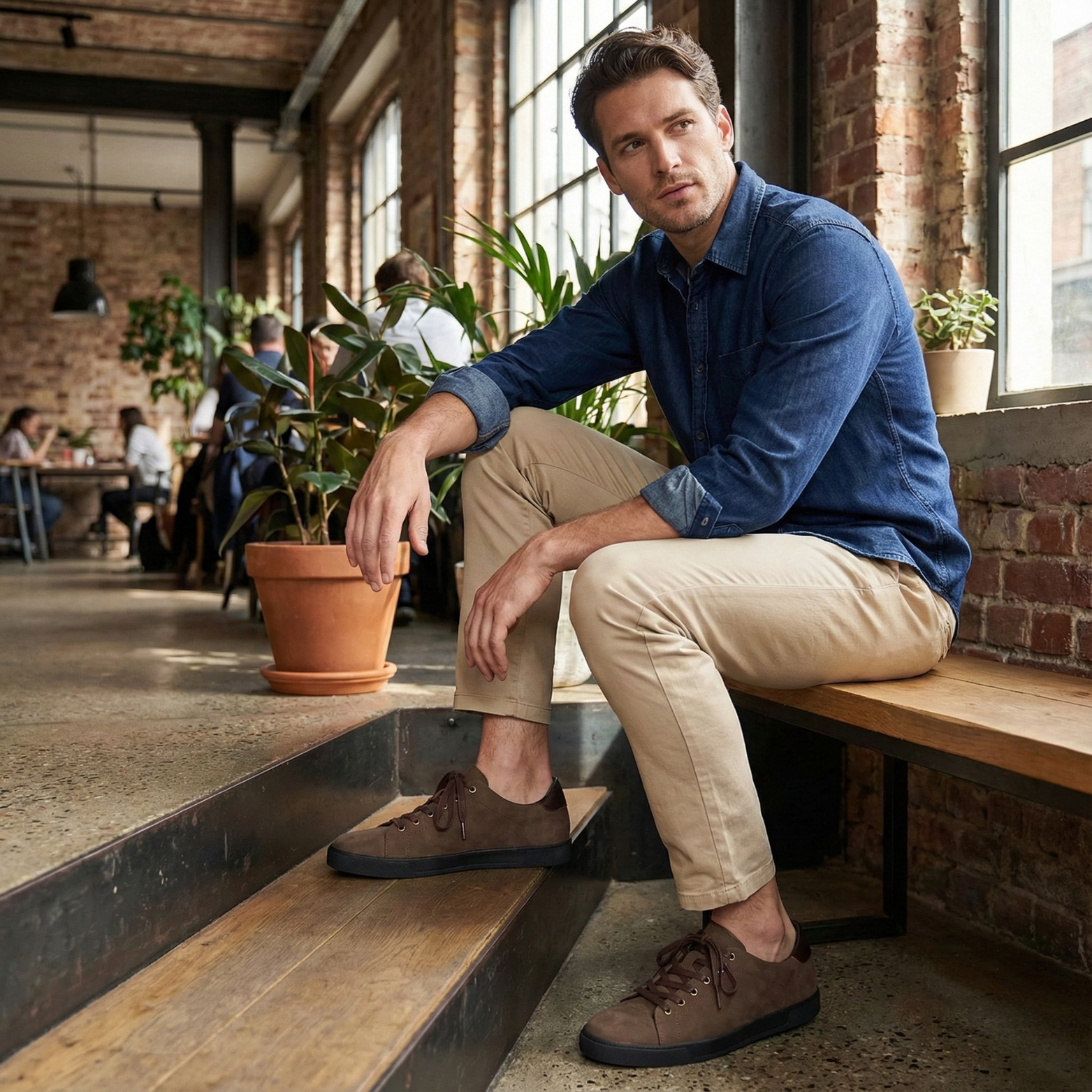 Men’s Leather Casual Sneakers