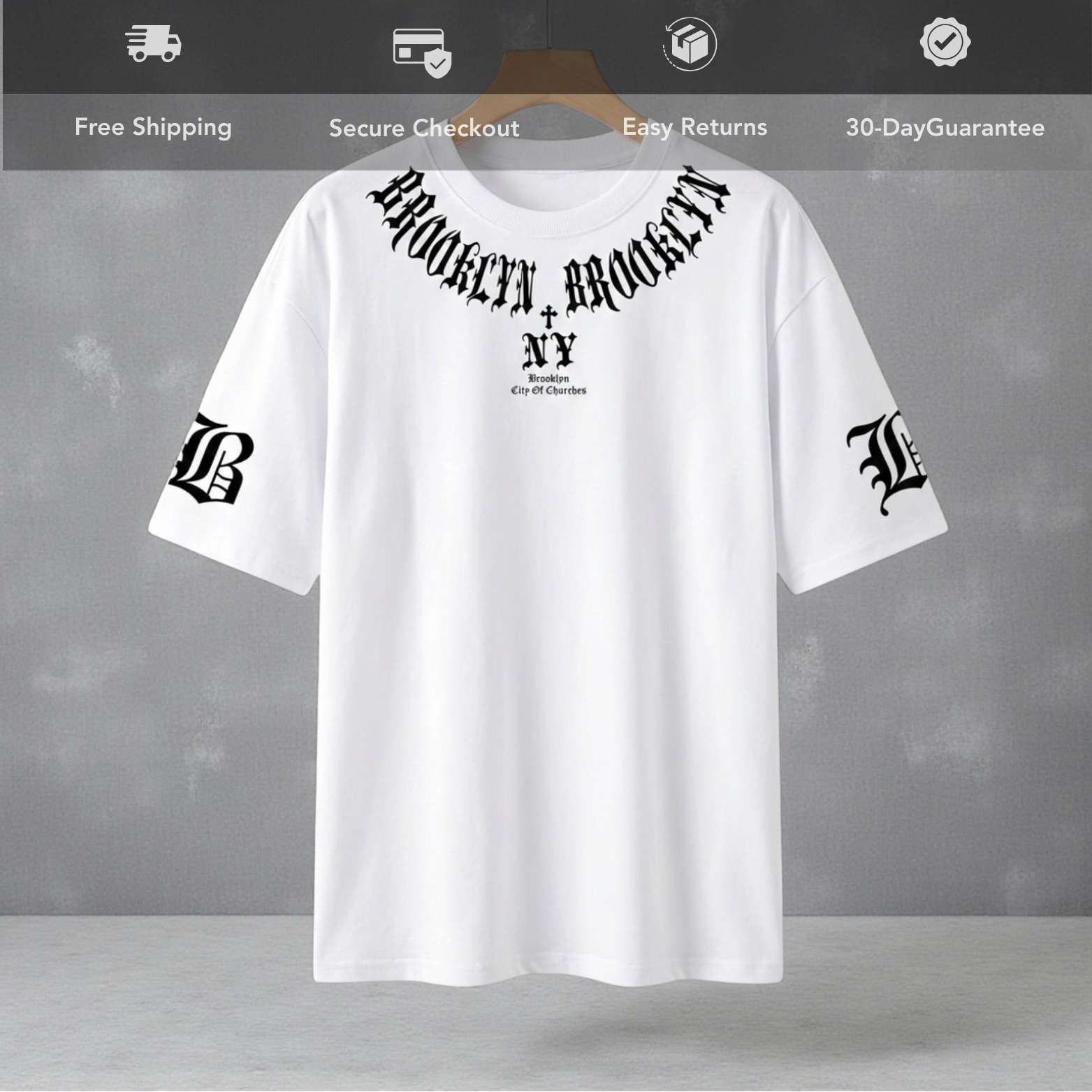 3D Letter Graphic Tee