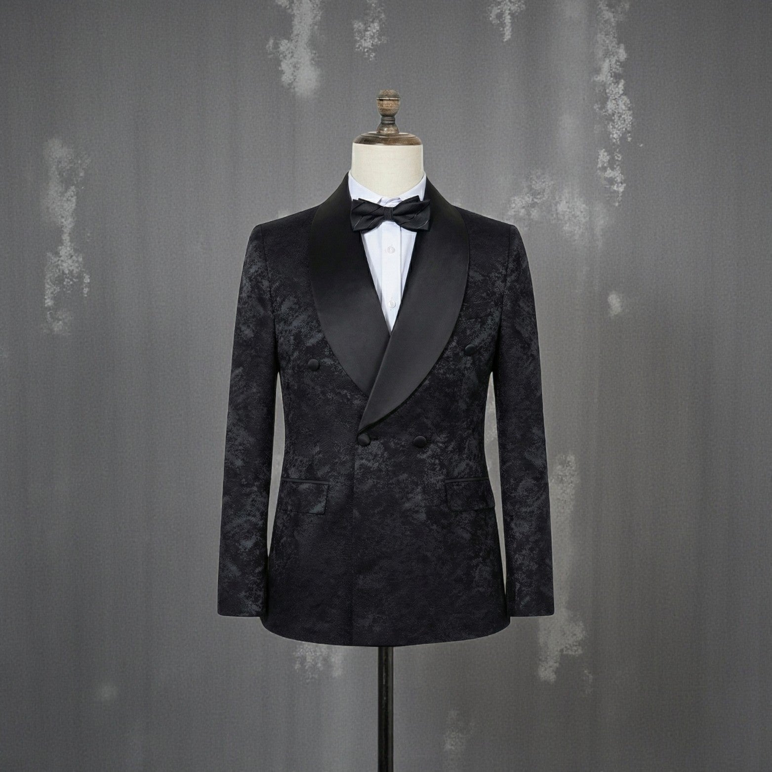 Elite Jacquard Double-Breasted Suit