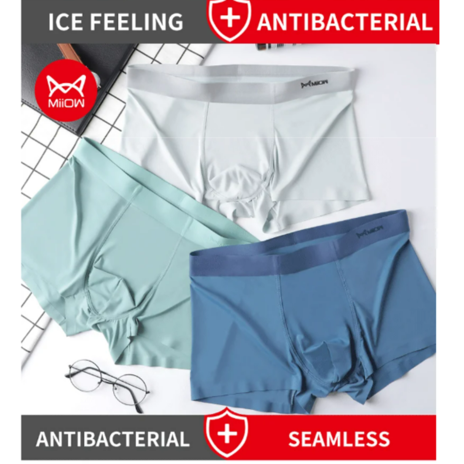 Ice Silk Men’s Boxer 3-Pack