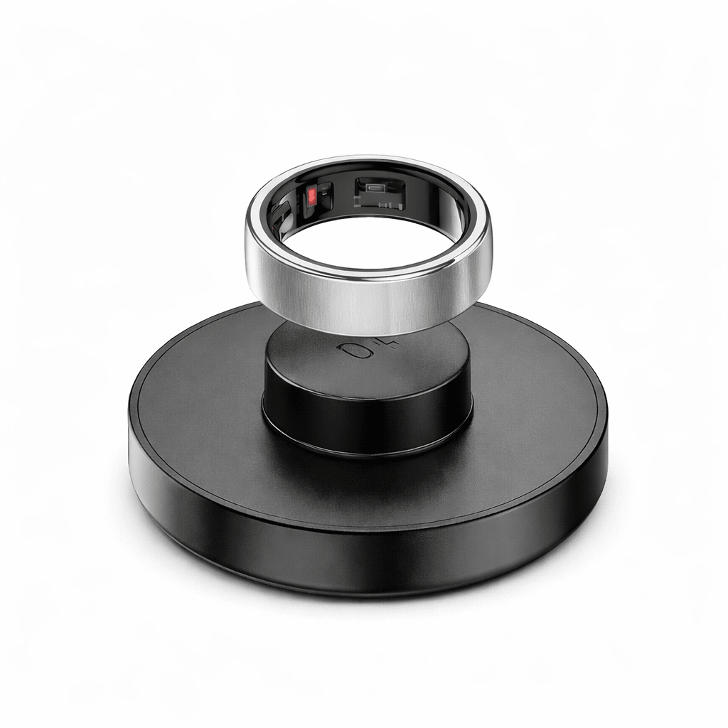 Gray Smart Ring for Health & Sleep Tracking – Minimalist Wearable