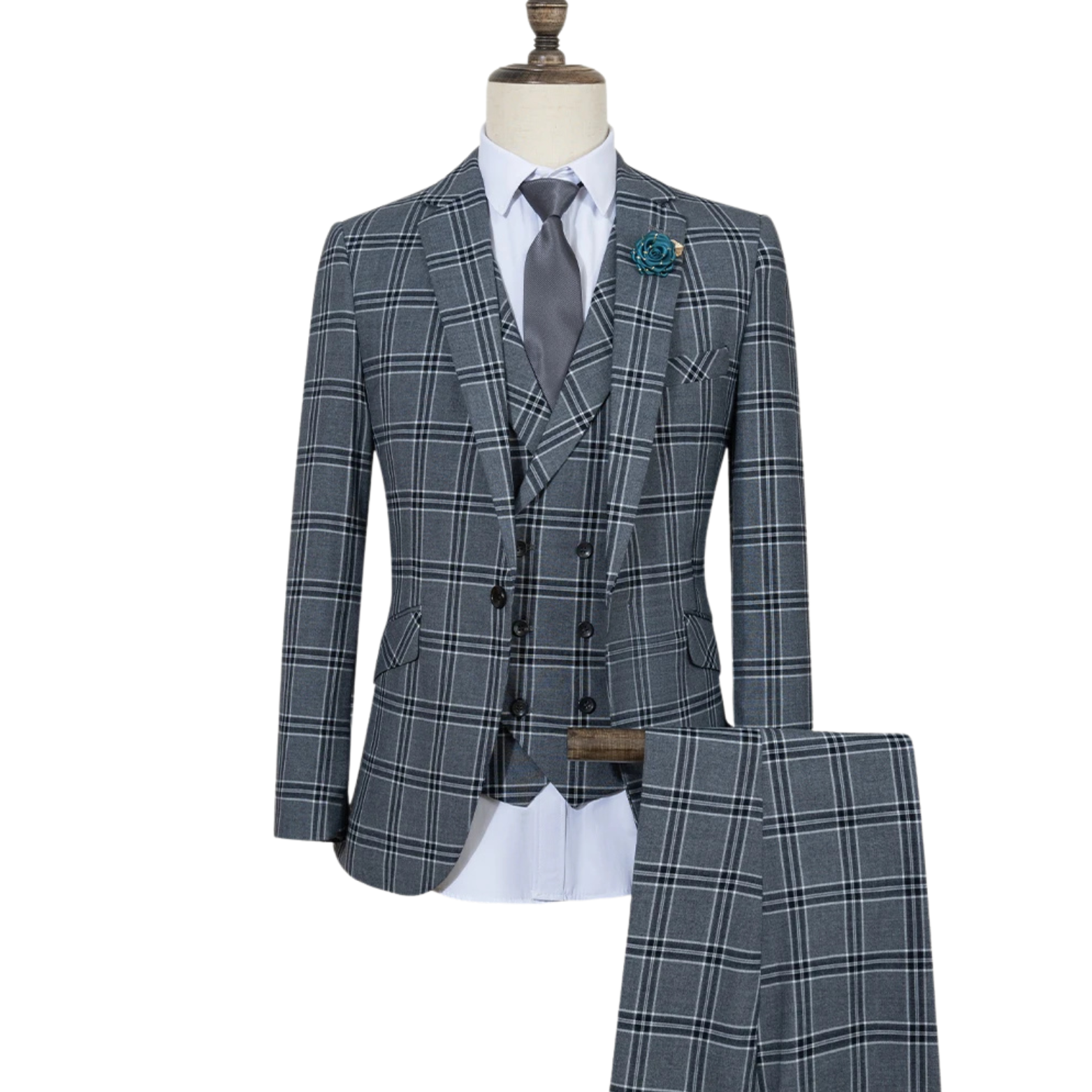 Men’s Gray Slim Fit Suit