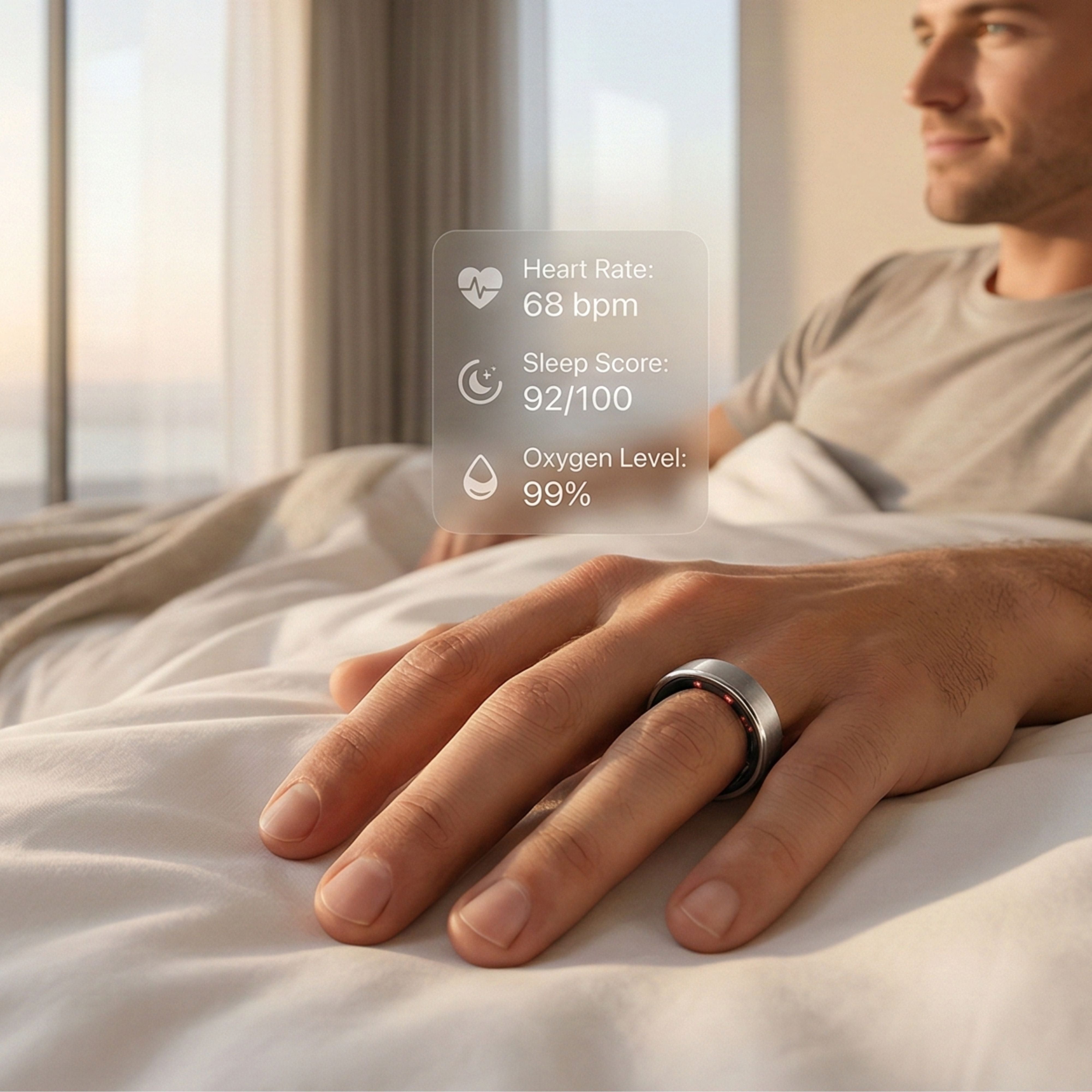 Smart Ring Health Tracker – Mobile Lifestyle Hero Banner