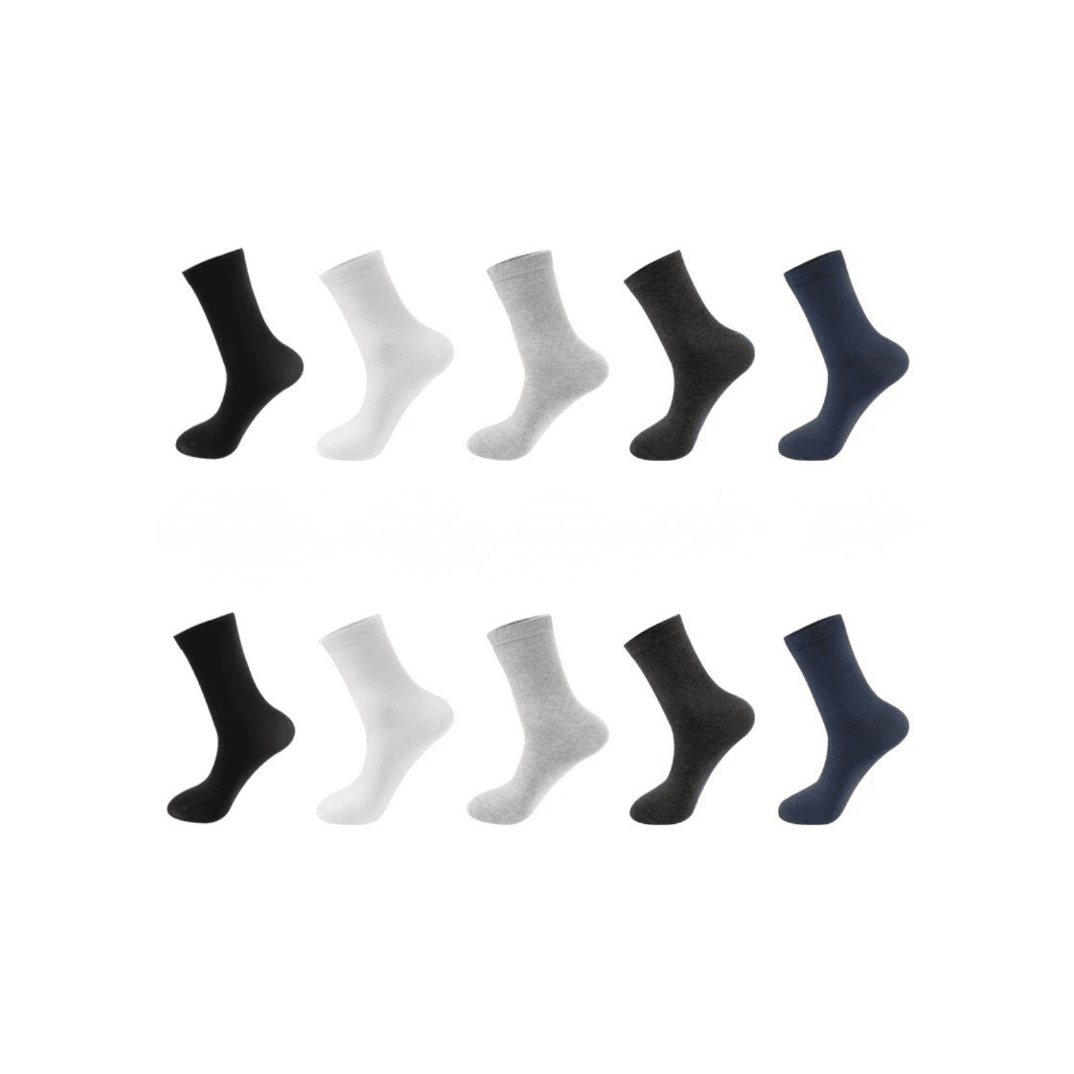 Men’s Cotton Business Socks 10 Pack – Breathable - The Crew