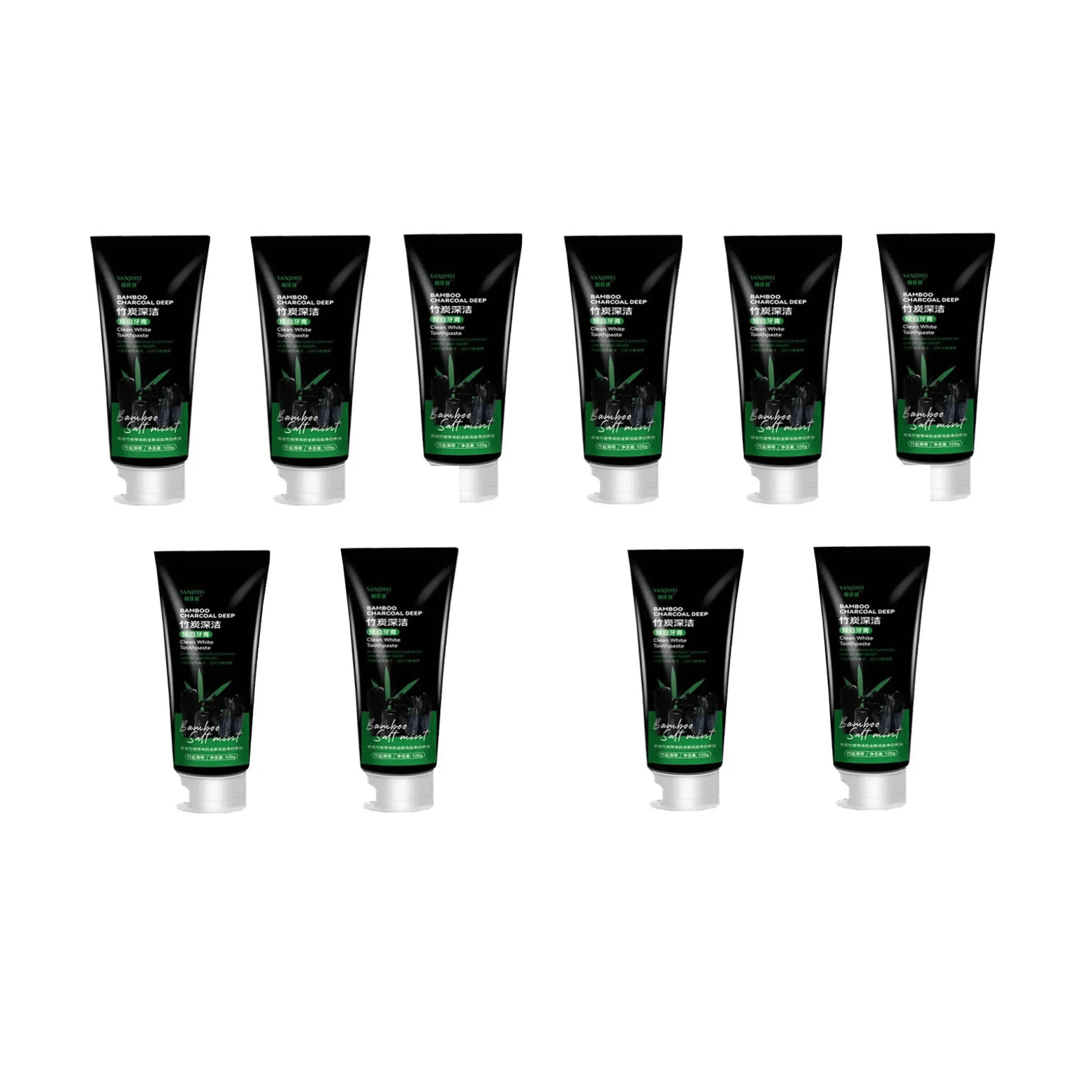 Bamboo Charcoal Black Toothpaste Deep Clean Mint 100g - The Crew