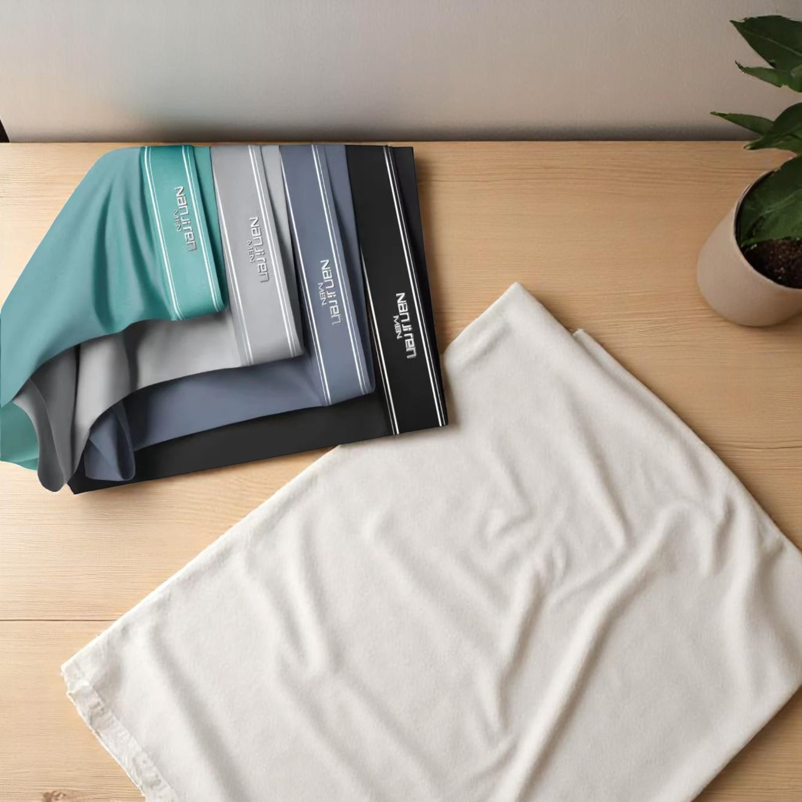 Men's Ice Silk Boxers 4pcs
