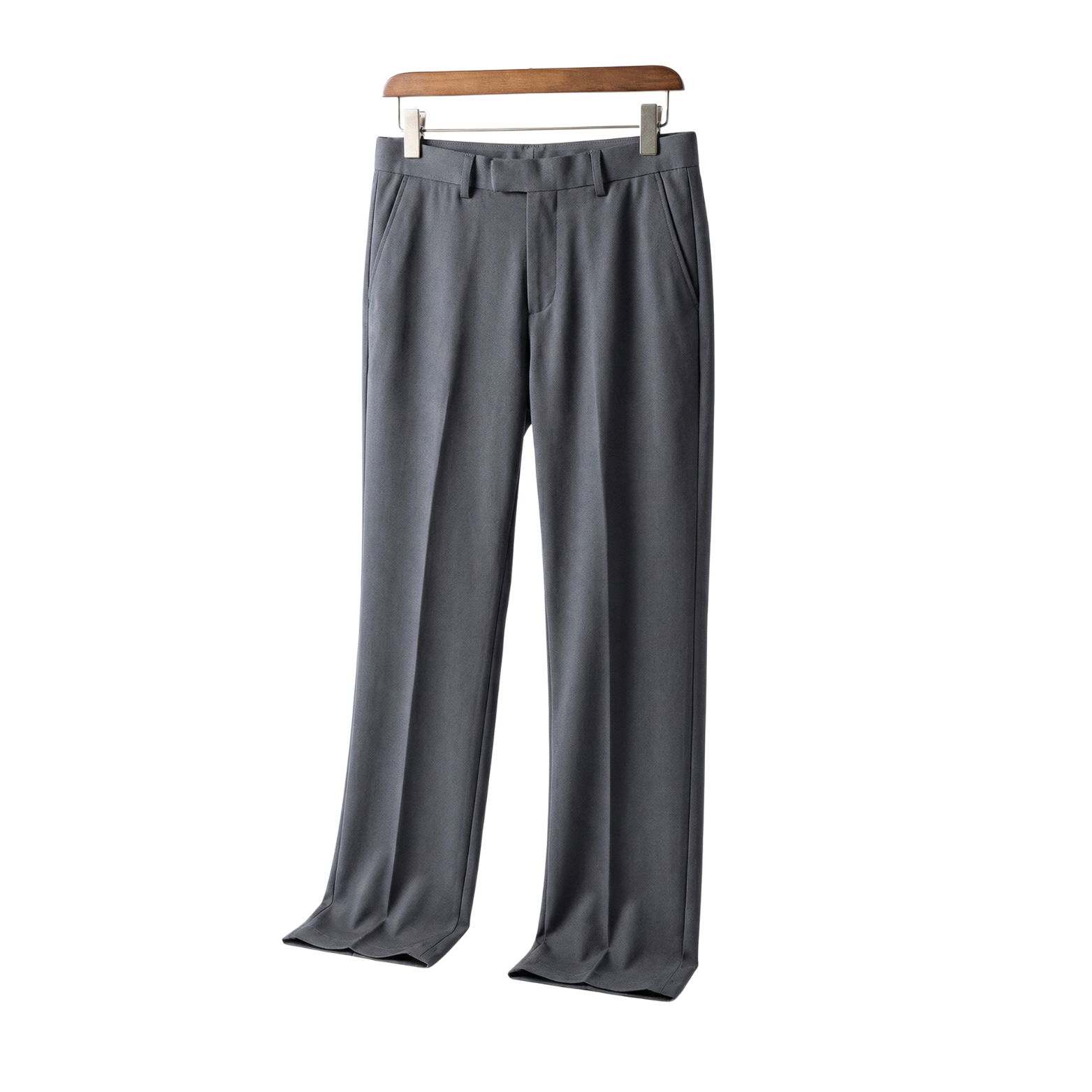 Gray stretch dress pants front view men – The Crew