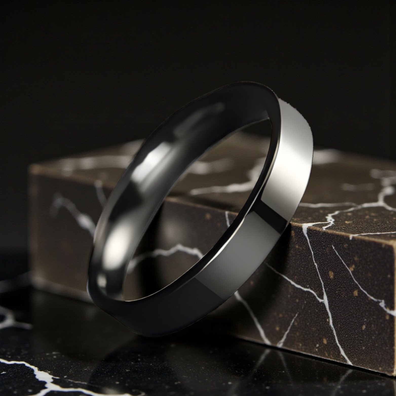 Men’s Stainless Steel Wedding Ring - The Crew