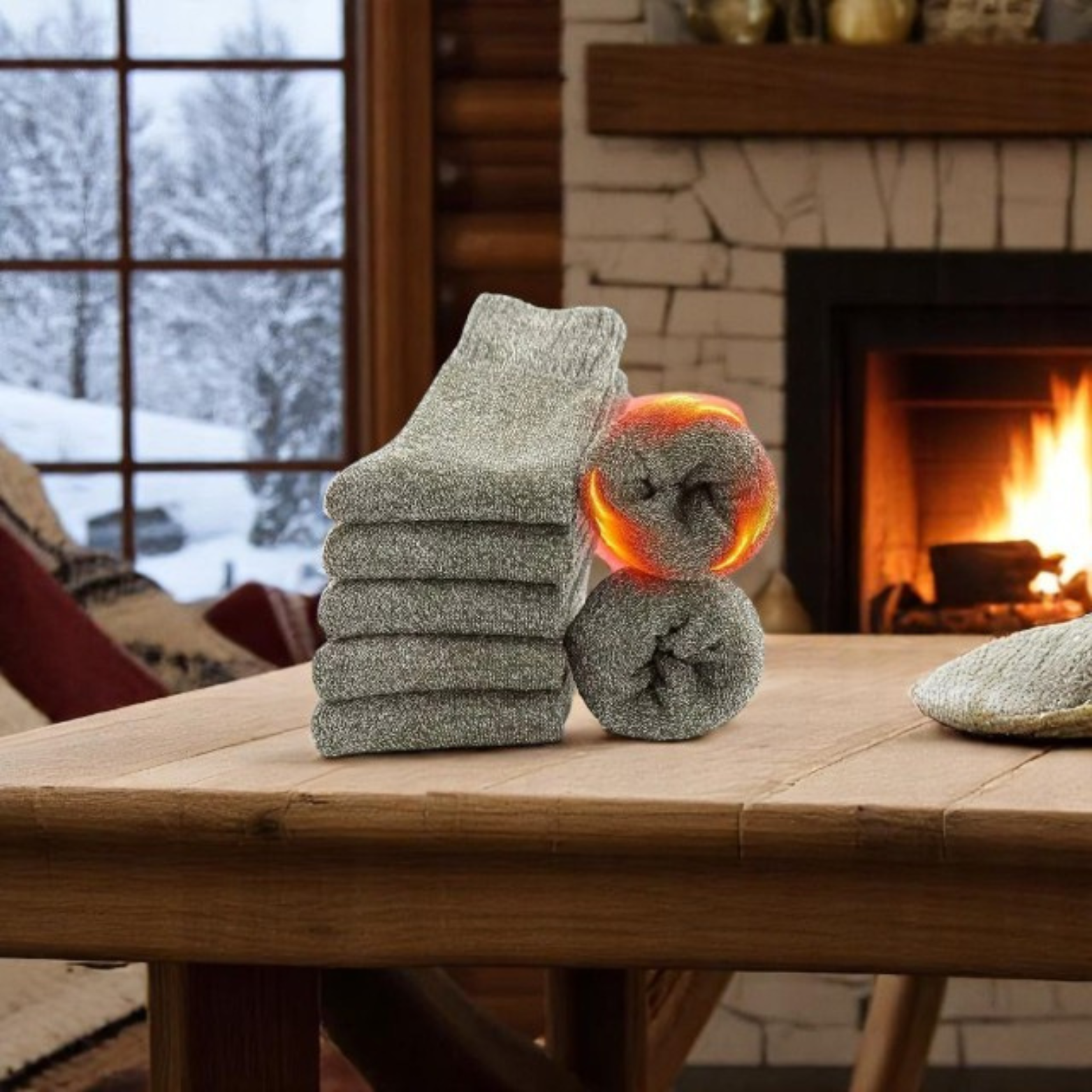 Thick Winter Socks for Men (5 pairs)