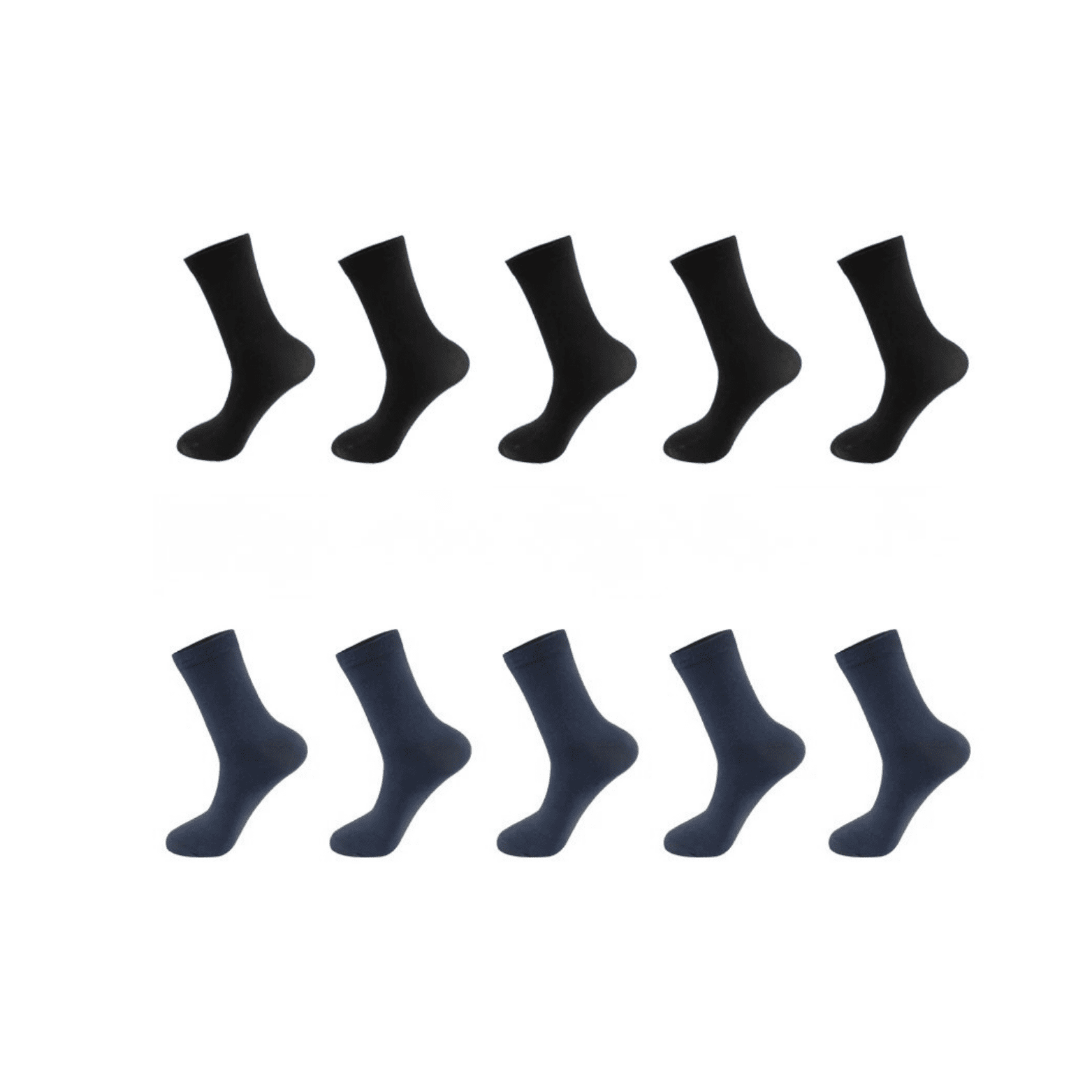 Men’s Cotton Business Socks 10 Pack – Breathable - The Crew