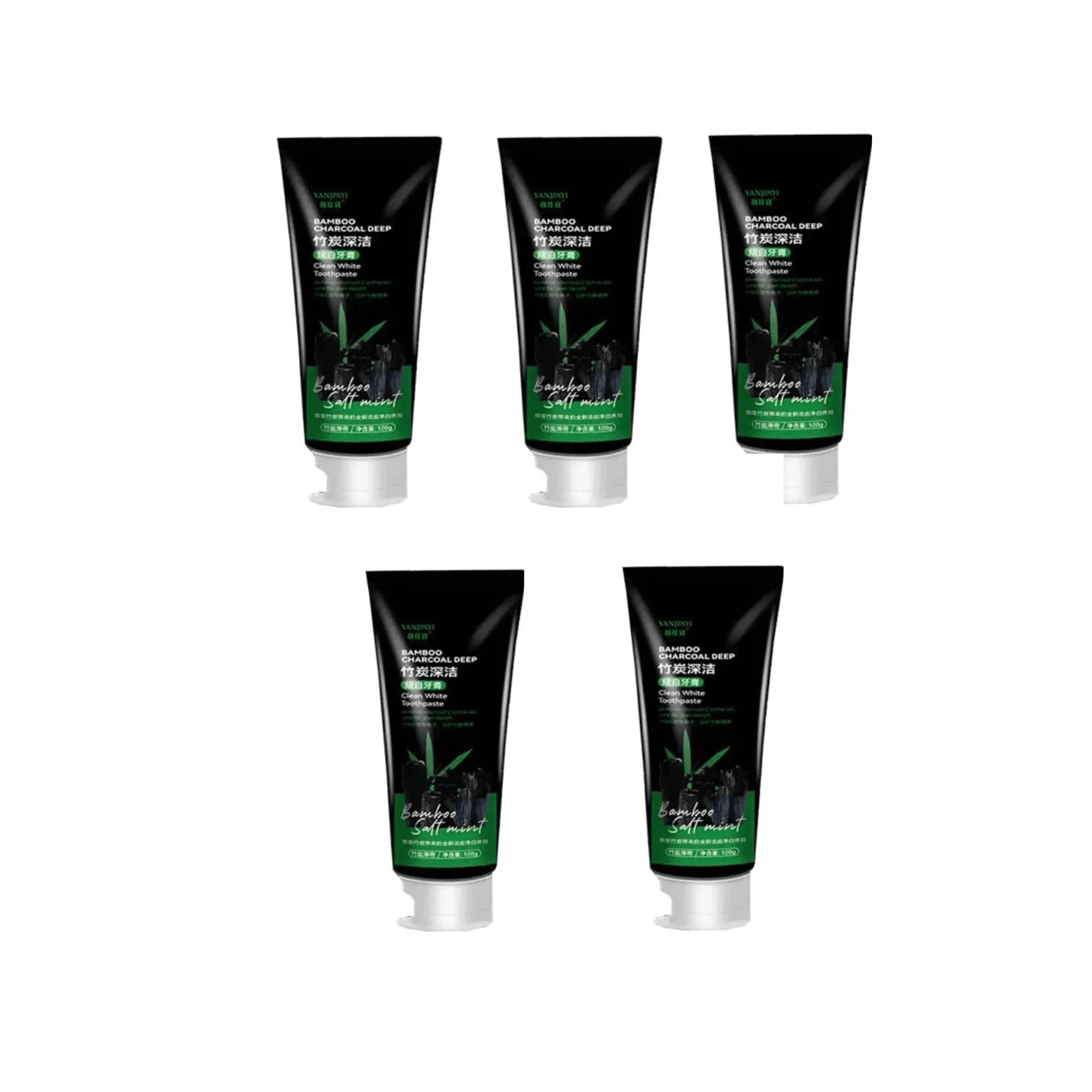 Bamboo Charcoal Black Toothpaste Deep Clean Mint 100g - The Crew