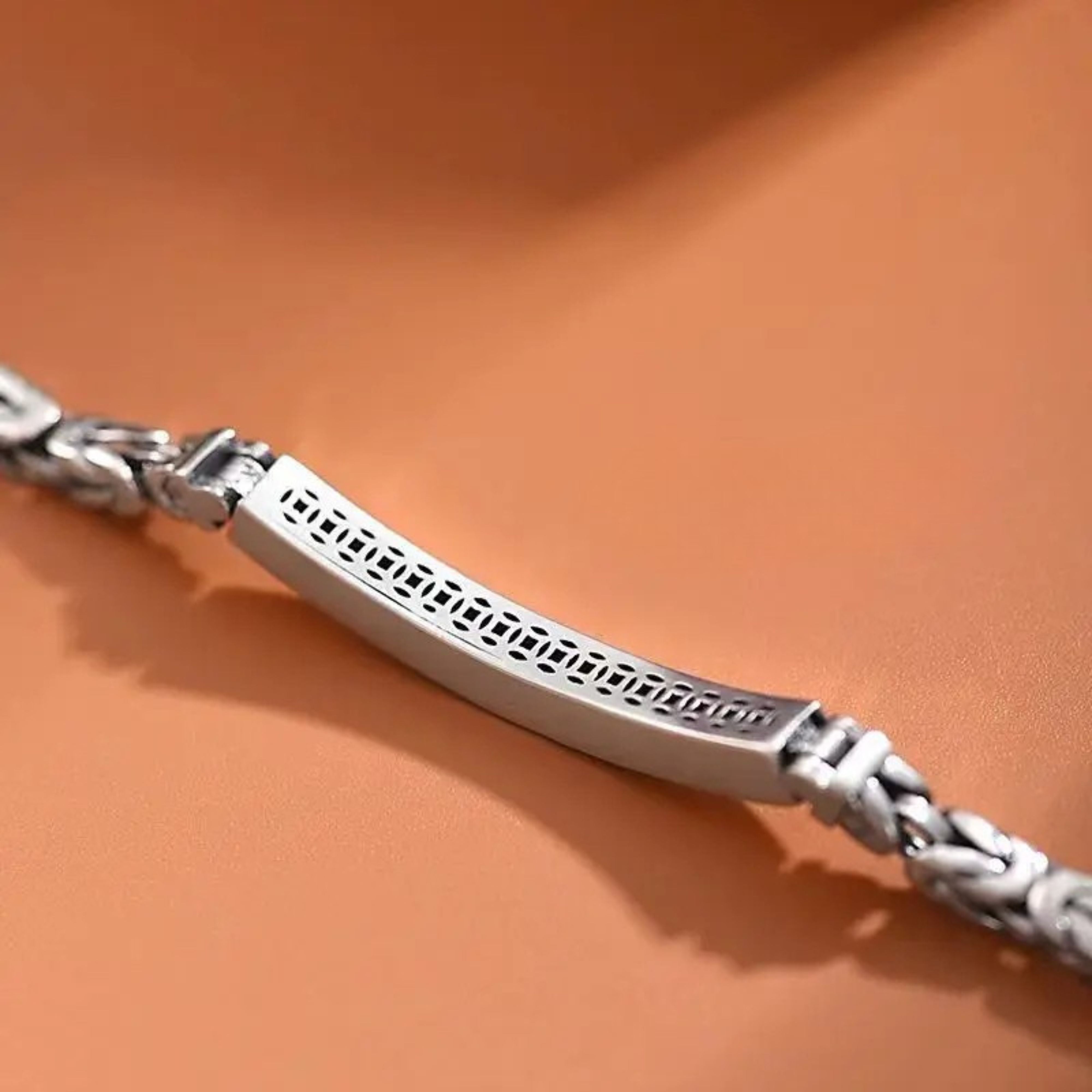 Unisex "Peace Grain" S925 Silver Woven Bracelet