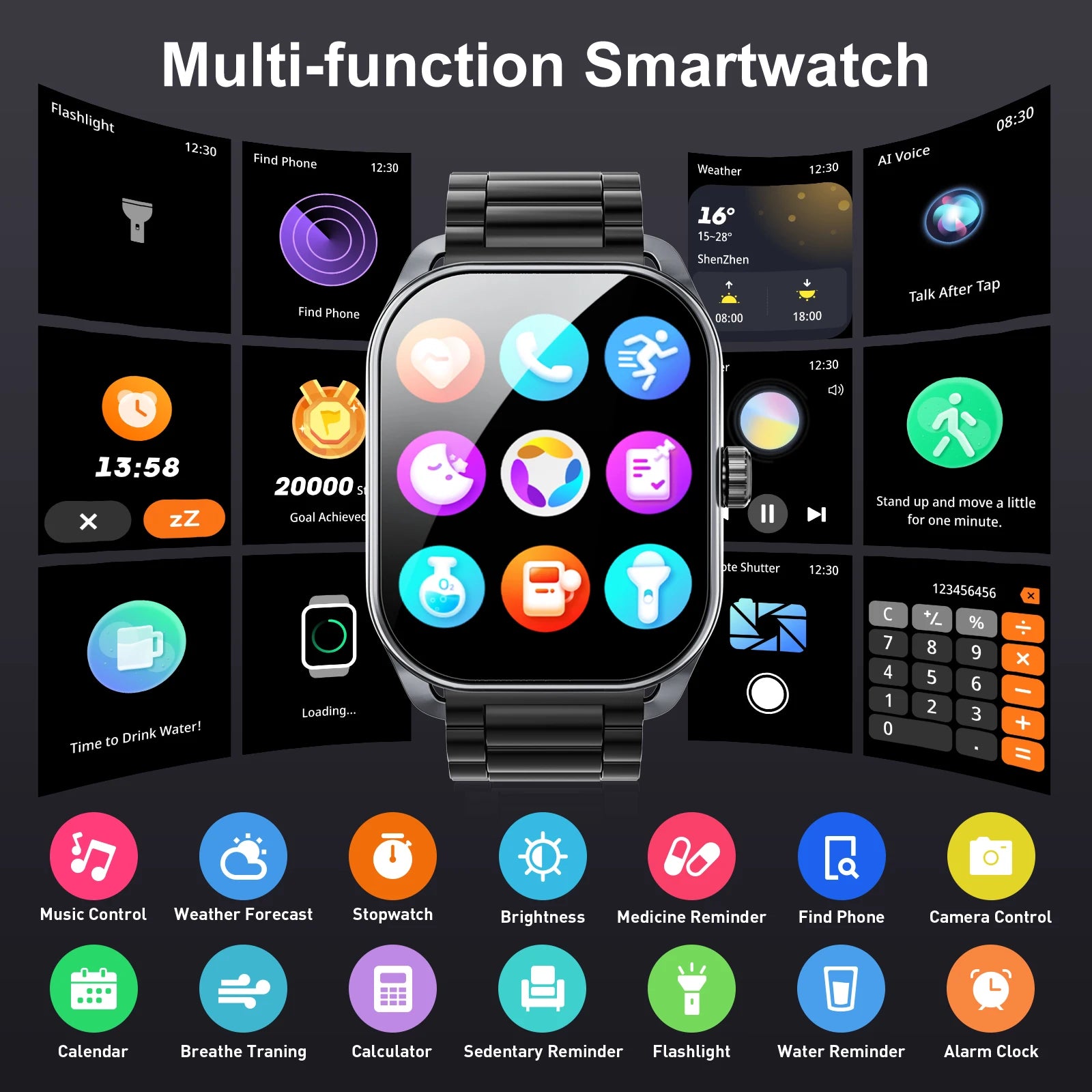 Karchilor Smartwatch for Men – Bluetooth Call IP68 Fitness - The Crew