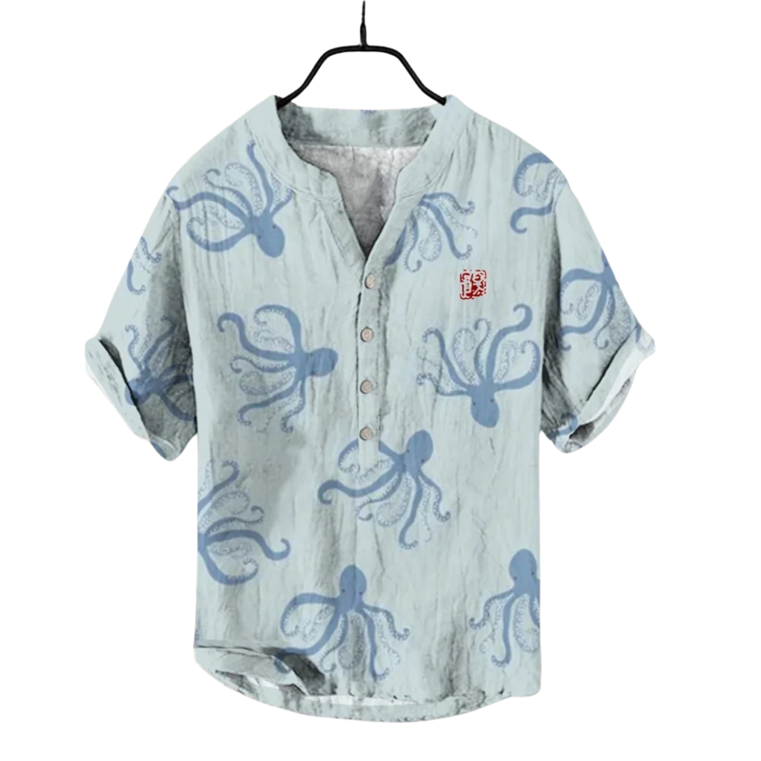Linen Shirt with 3D Print 2025