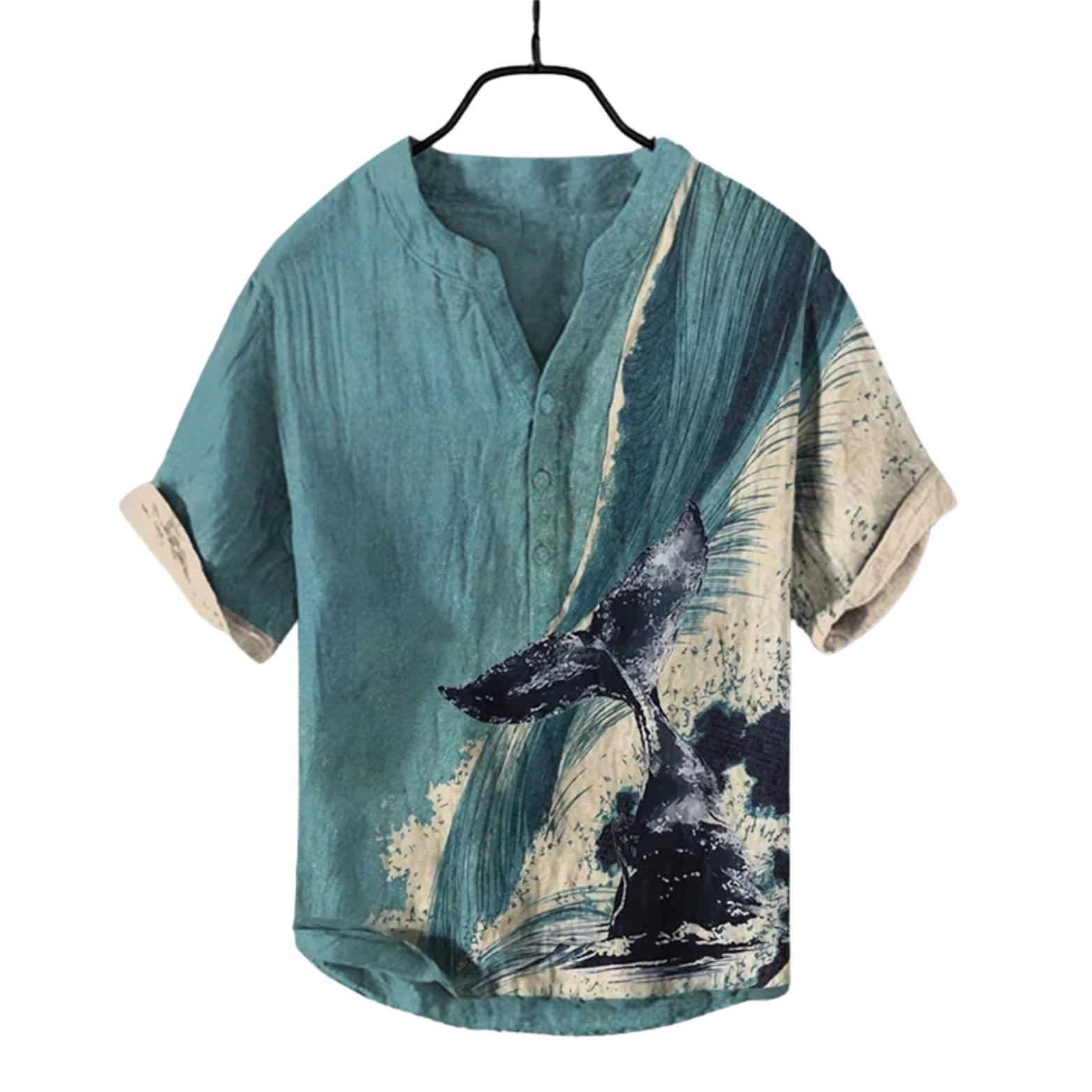 Linen Shirt with 3D Print 2025