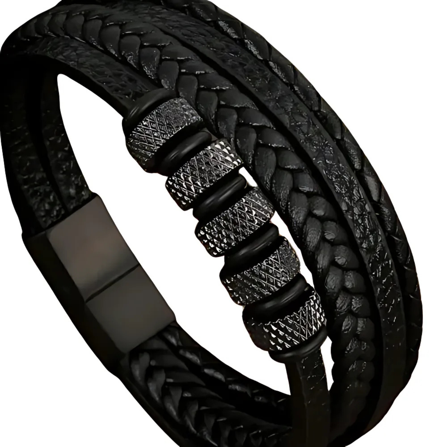 Classic woven leather bracelet