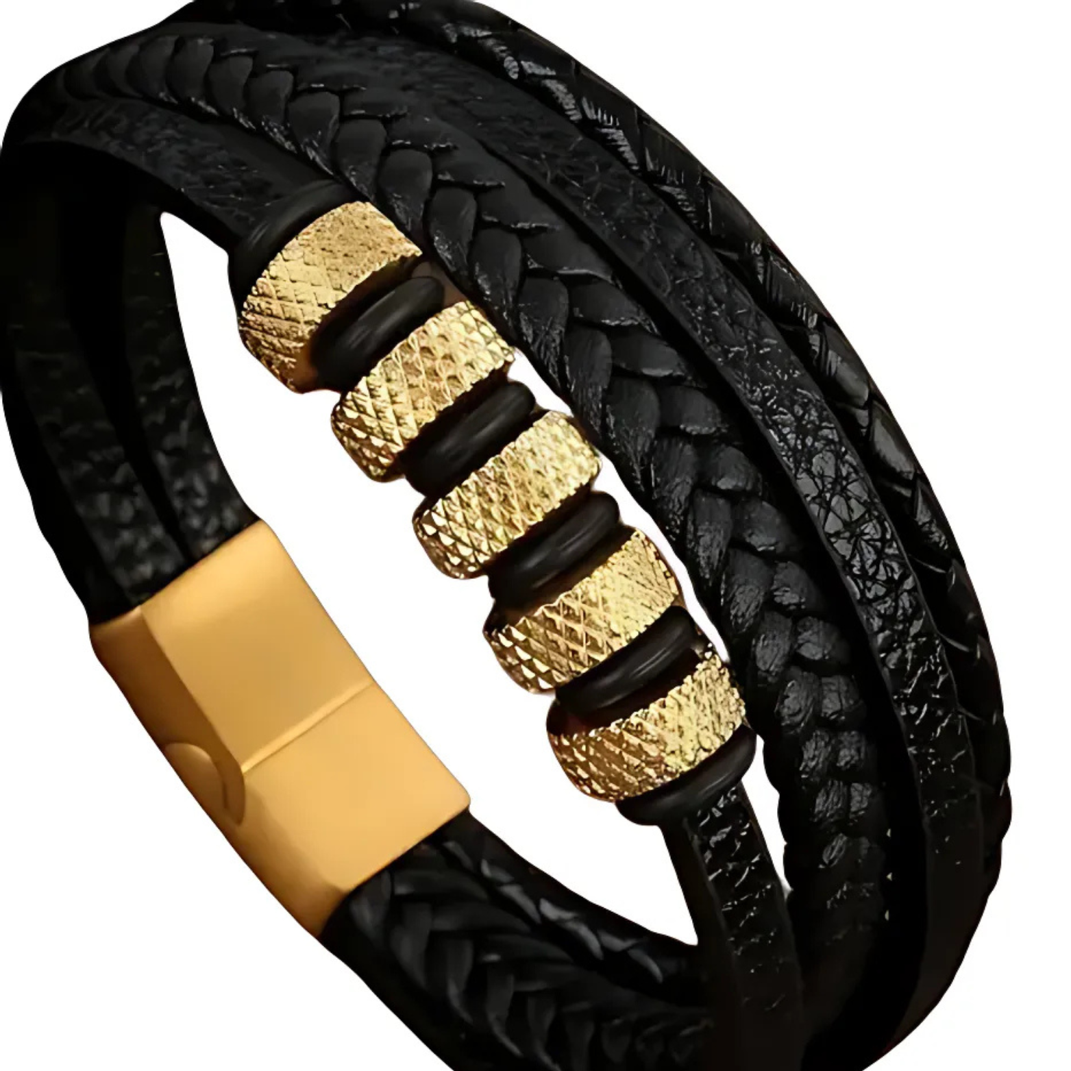 Classic woven leather bracelet