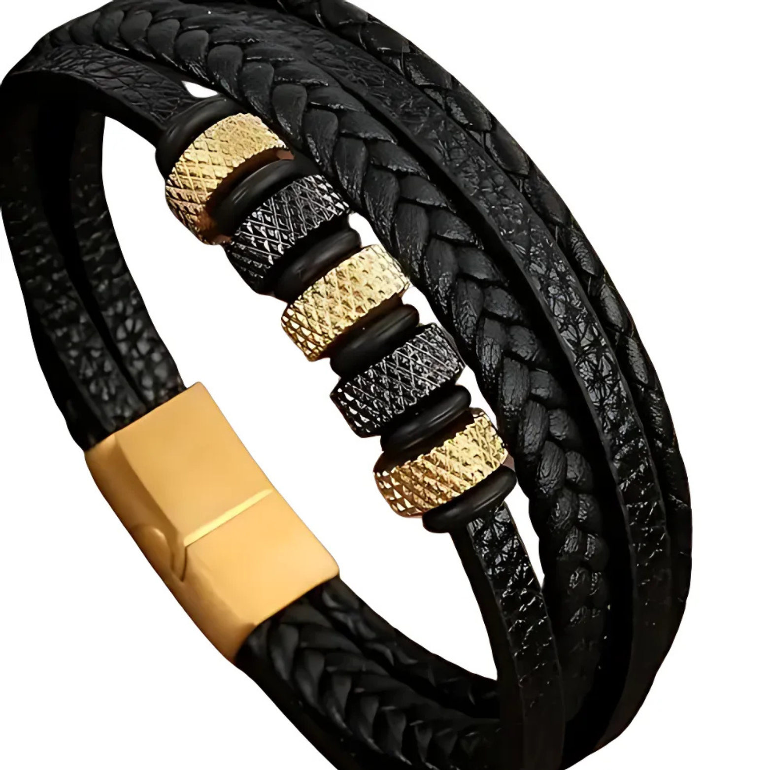 Classic woven leather bracelet