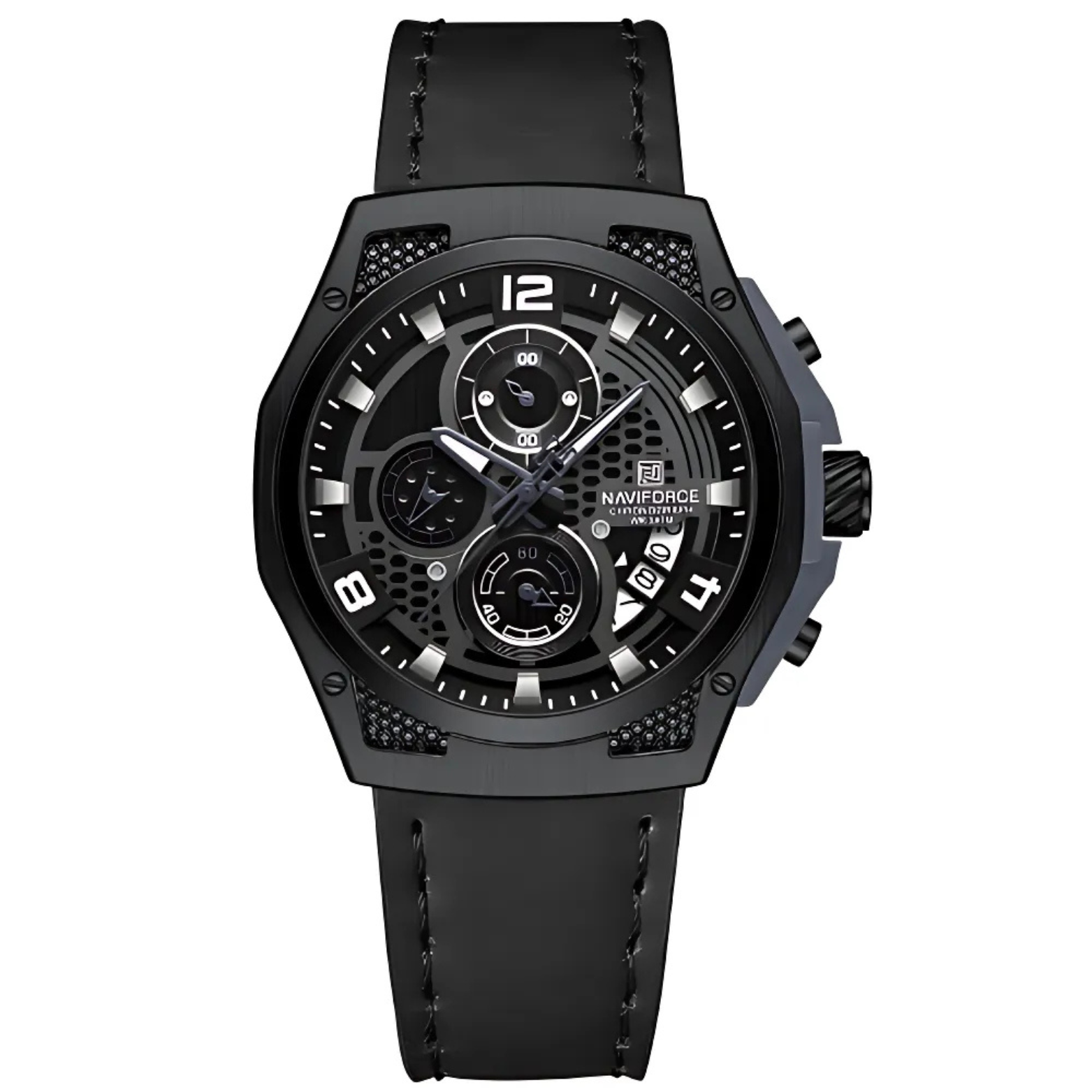 Leather Chrono Watch