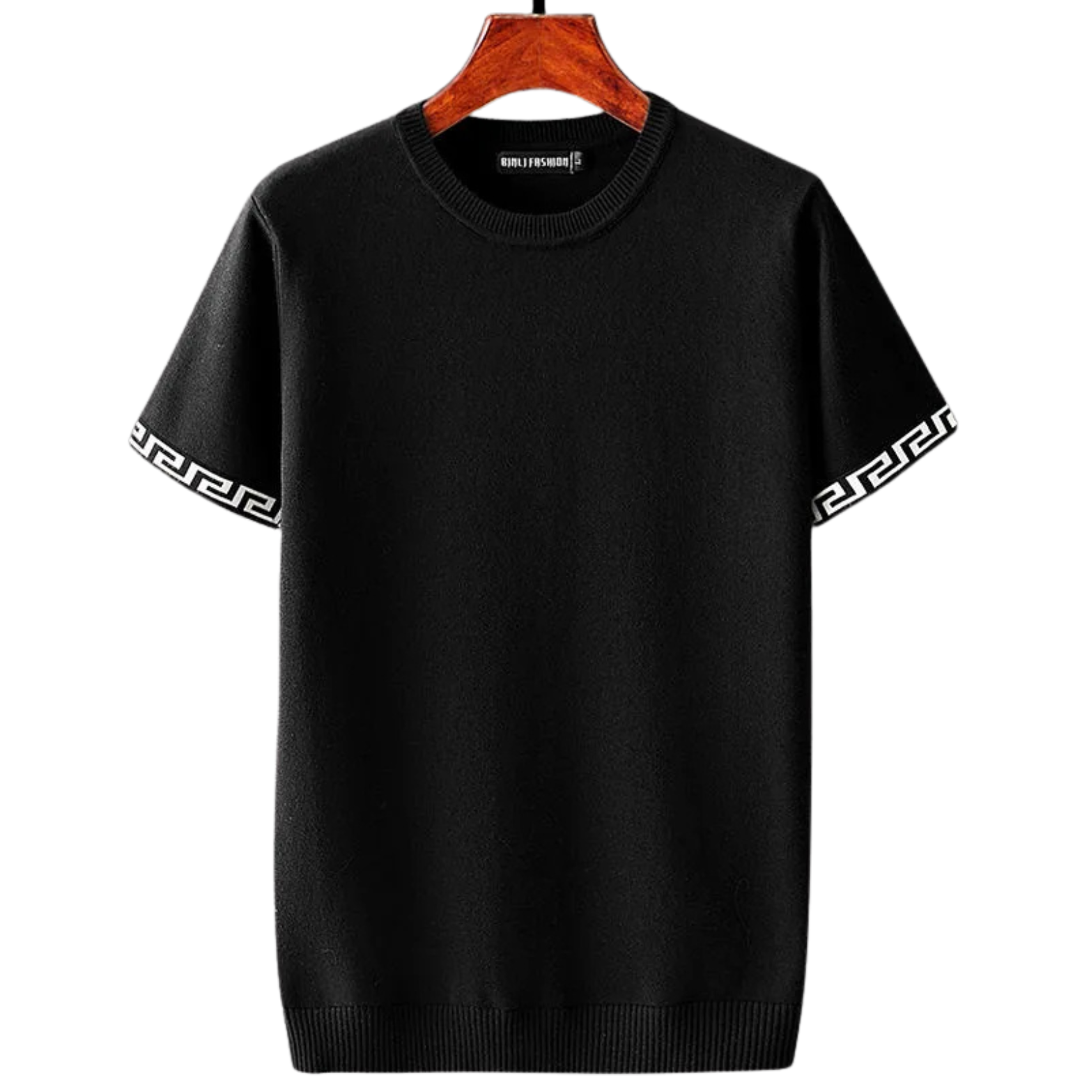 Geometric Cotton T-Shirt Sweater