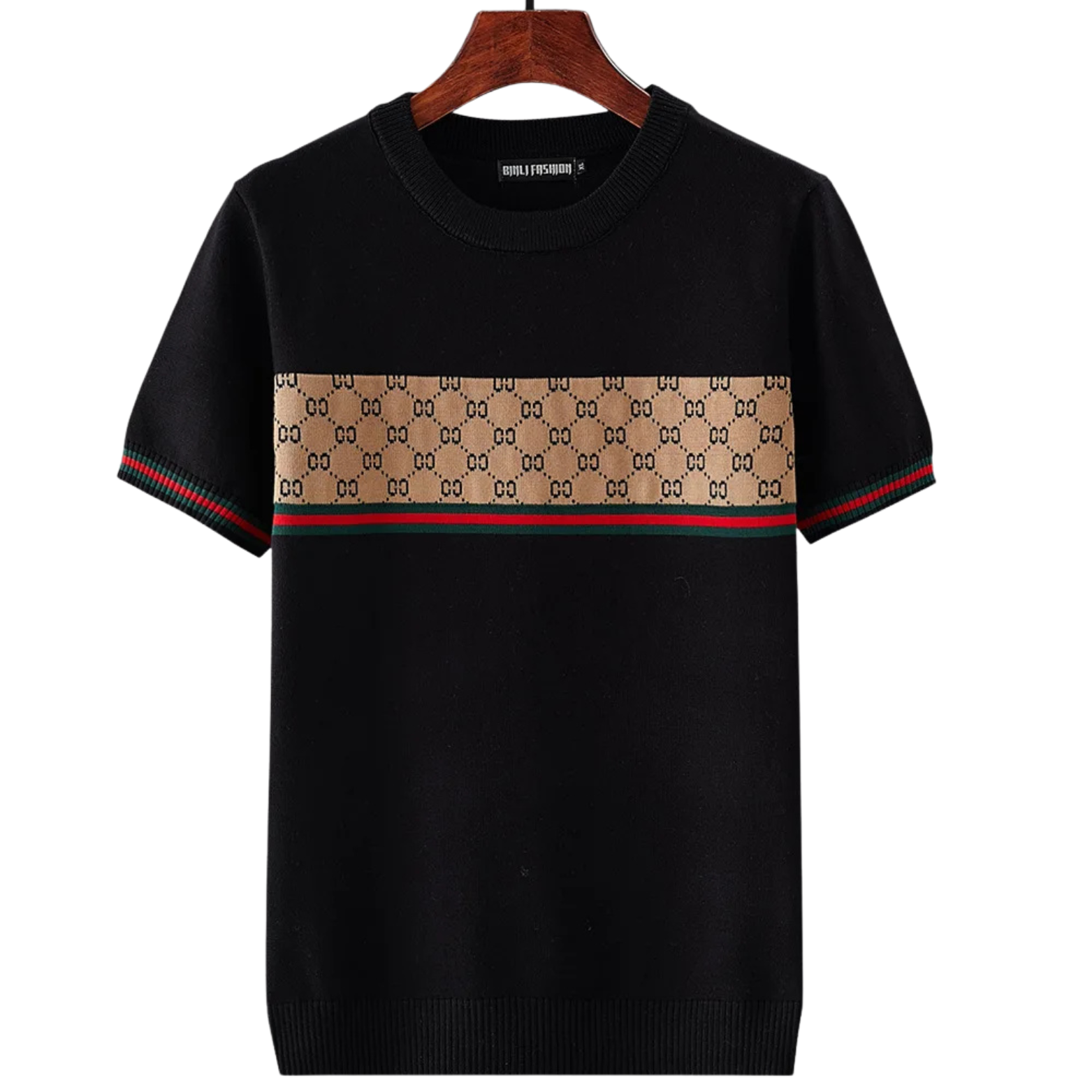 Geometric Cotton T-Shirt Sweater