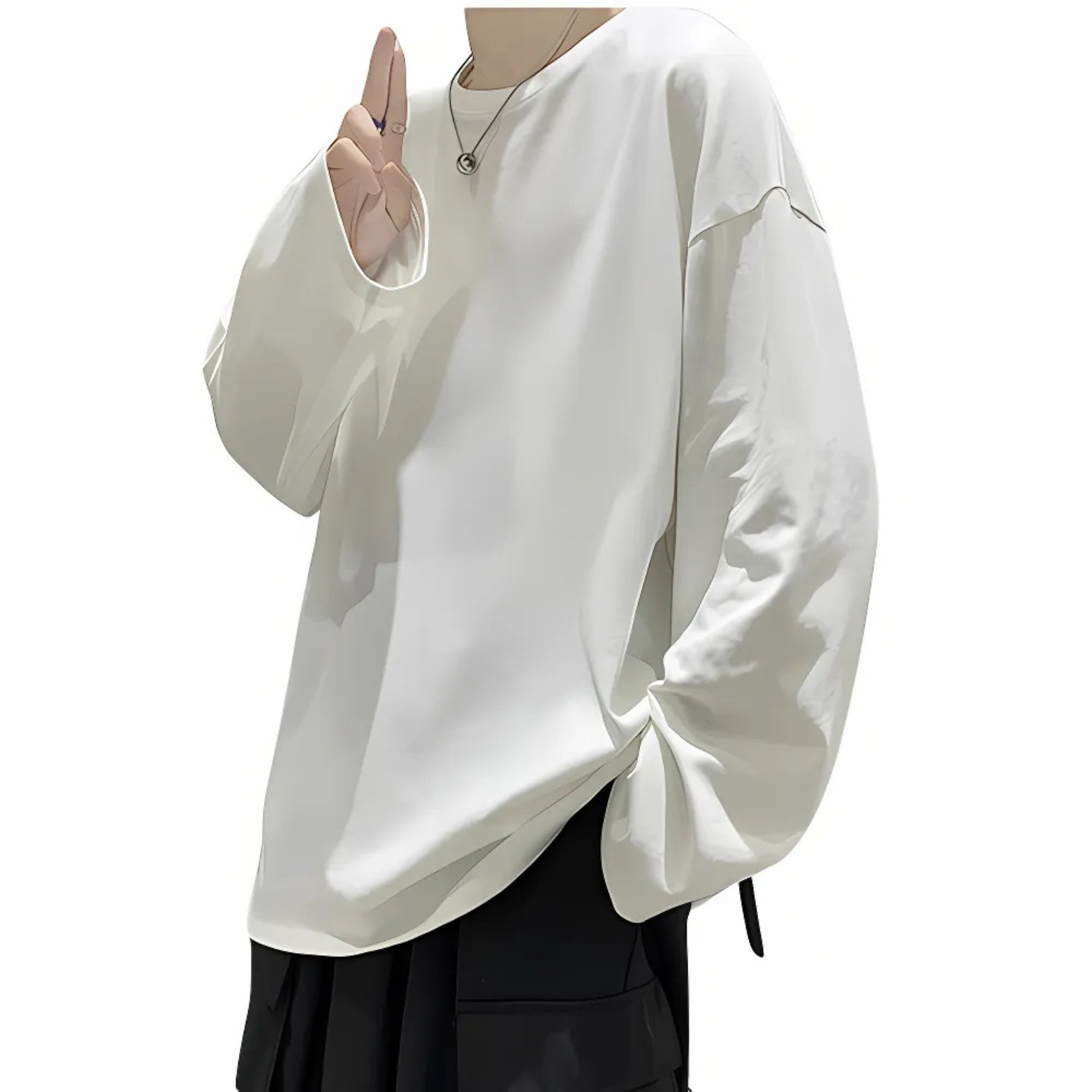 Oversized cotton T-shirt