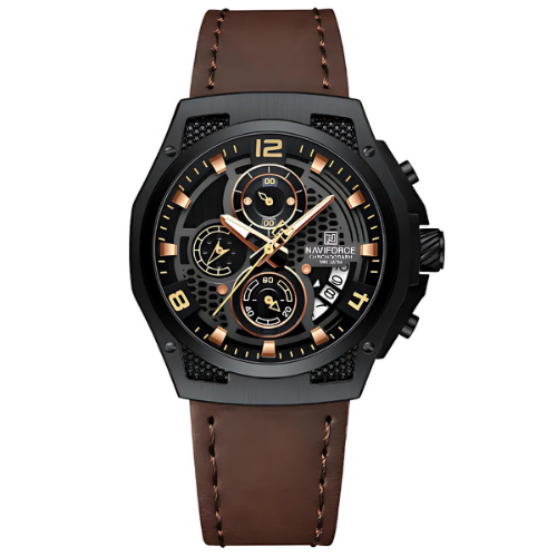 Leather Chrono Watch