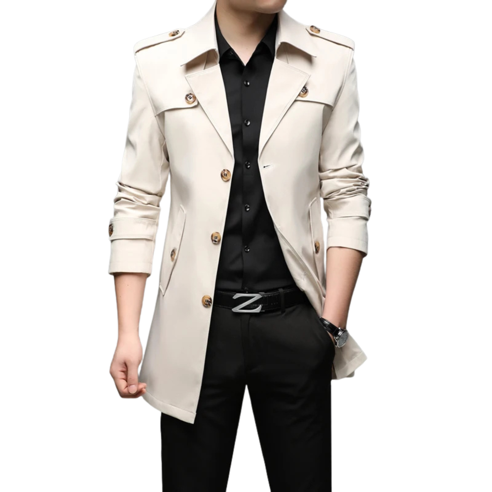Men's Trench Coat English Style 2025