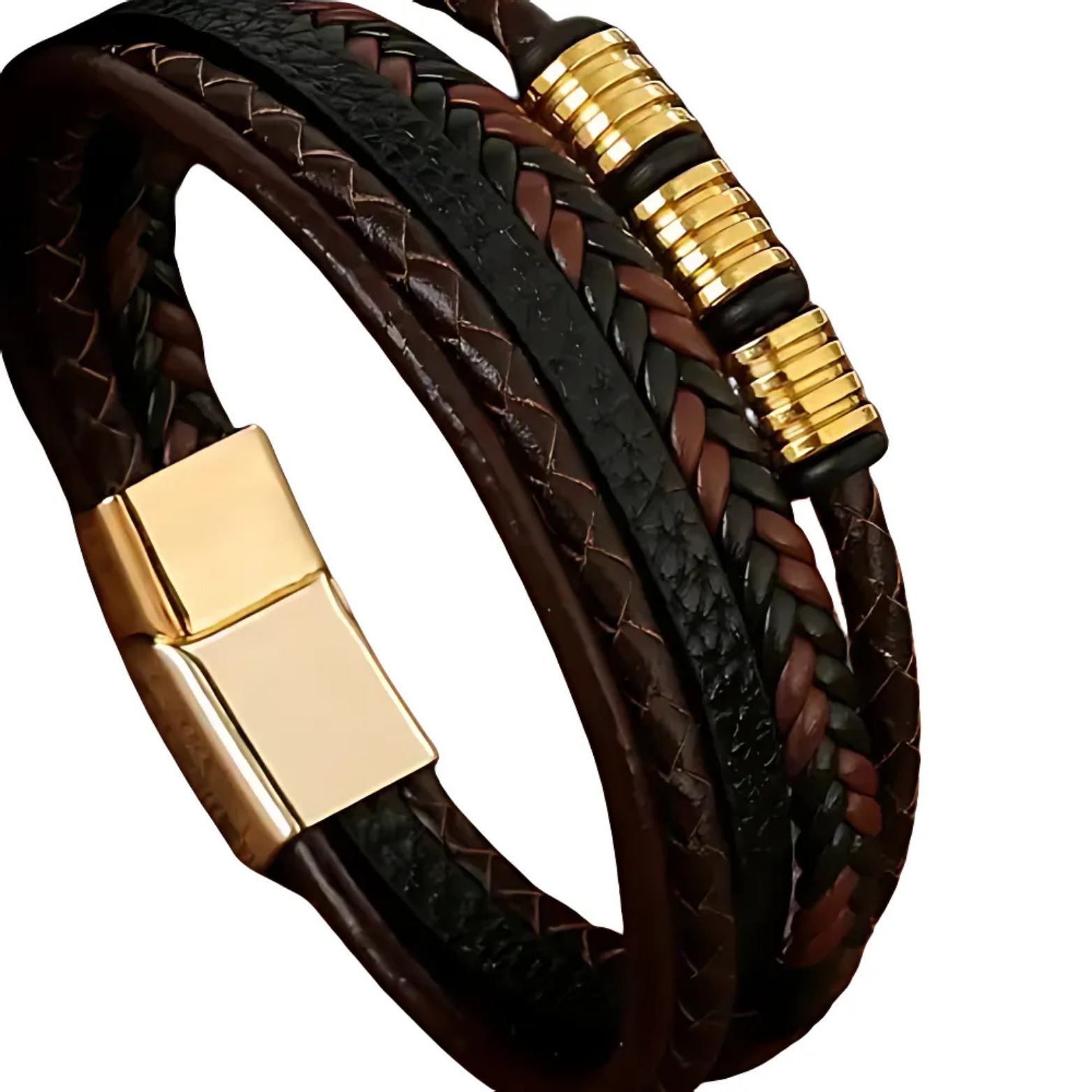 Classic woven leather bracelet
