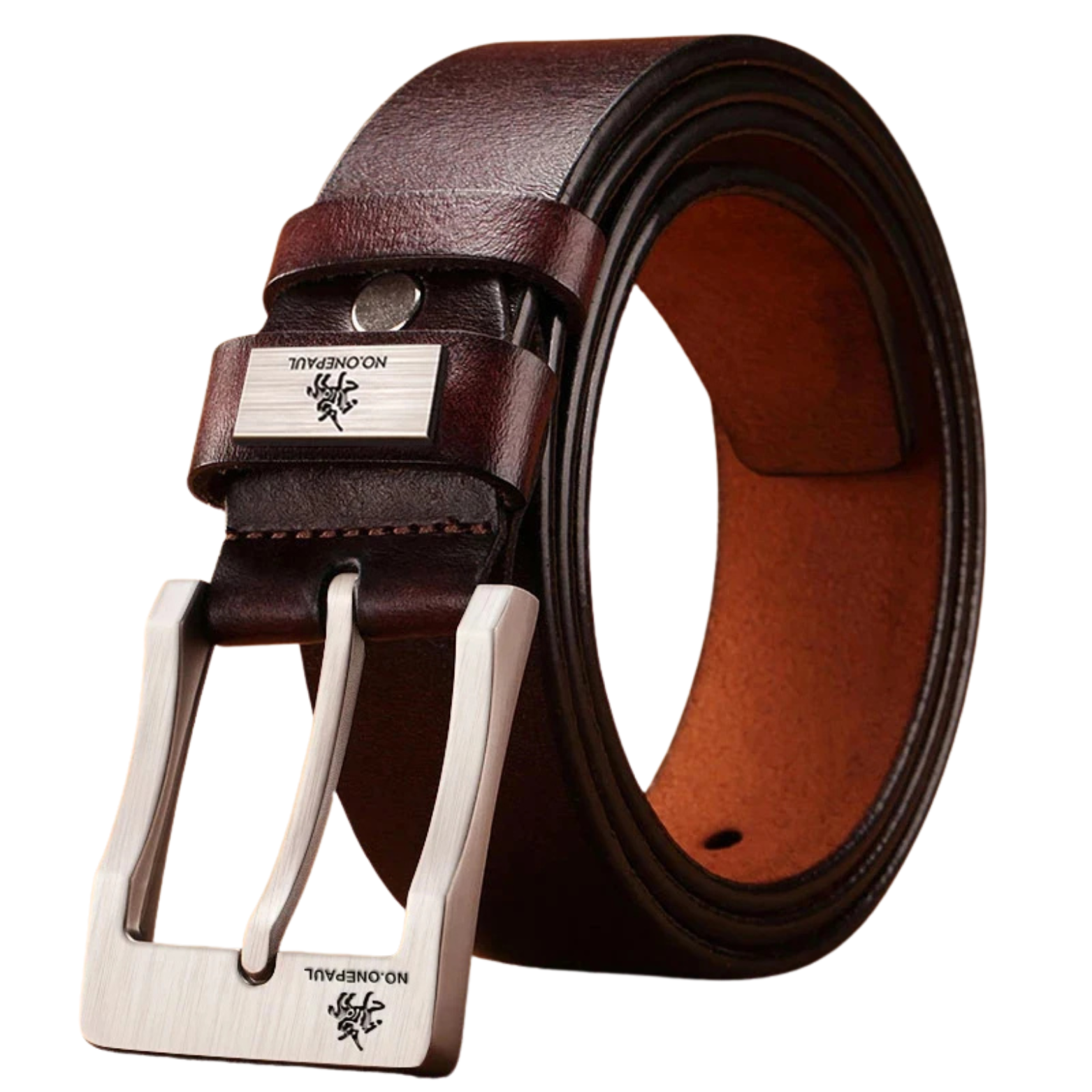 Solid Synthetic Leather Belt