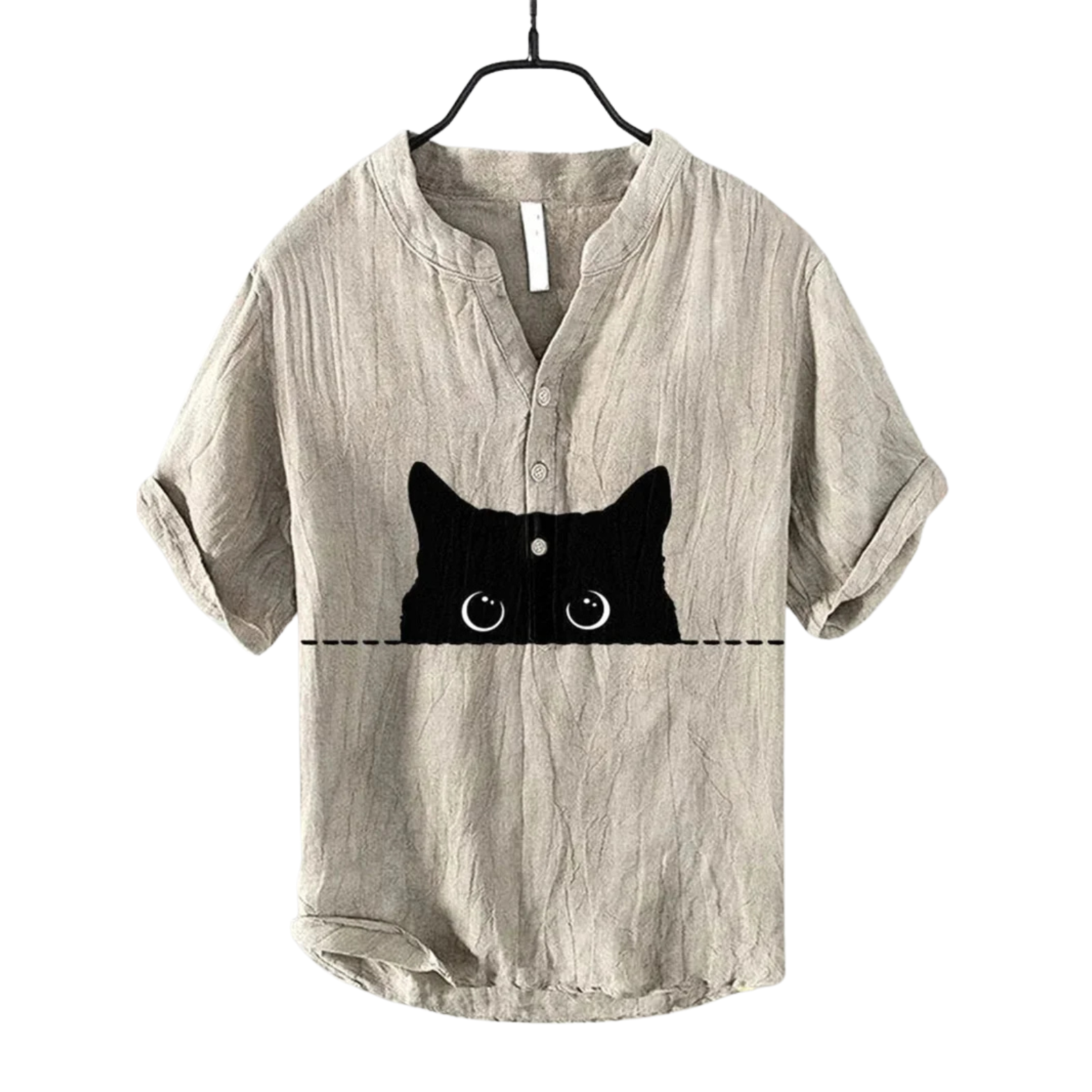 Linen Shirt with 3D Print 2025