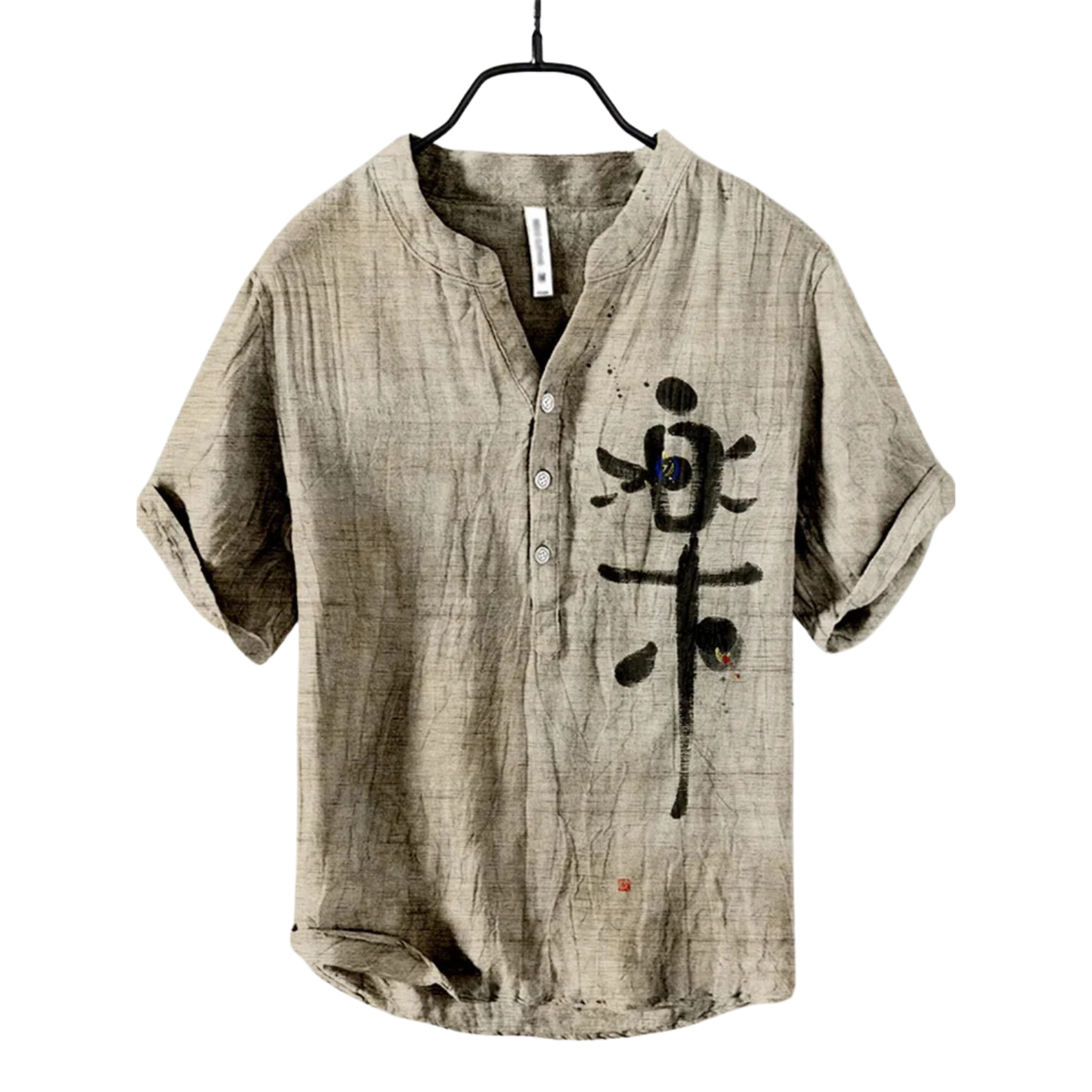 Linen Shirt with 3D Print 2025