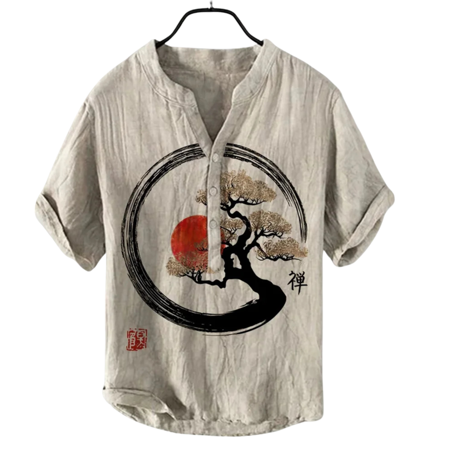 Linen Shirt with 3D Print 2025