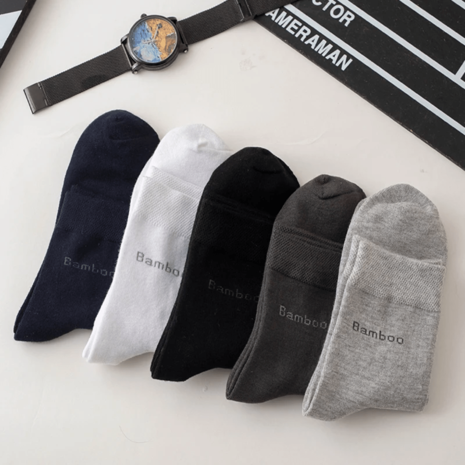Men’s Bamboo Fiber Socks 10 - Pack – Breathable Comfort | The Crew - The Crew