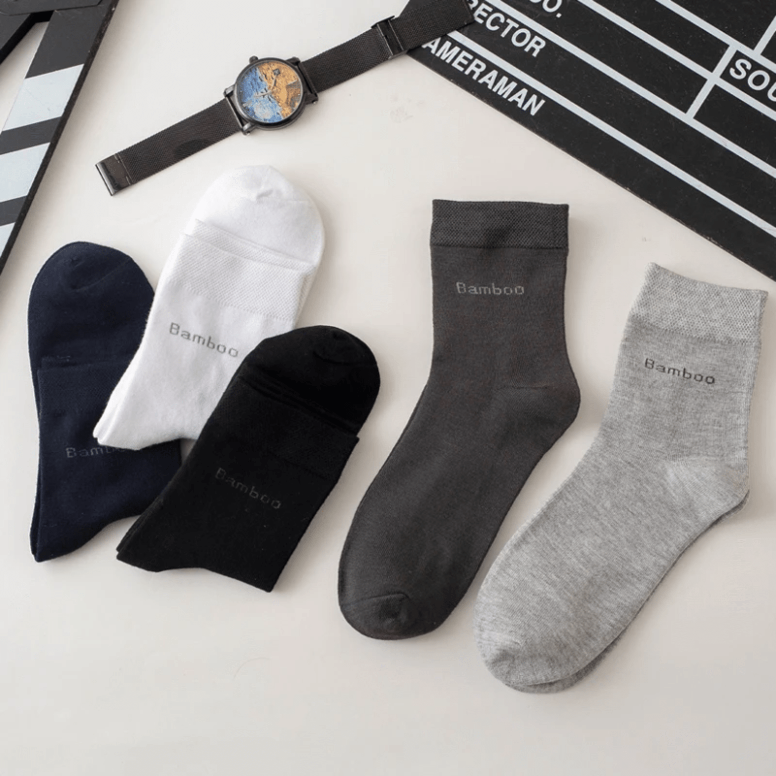 Men’s Bamboo Fiber Socks 10 - Pack – Breathable Comfort | The Crew - The Crew