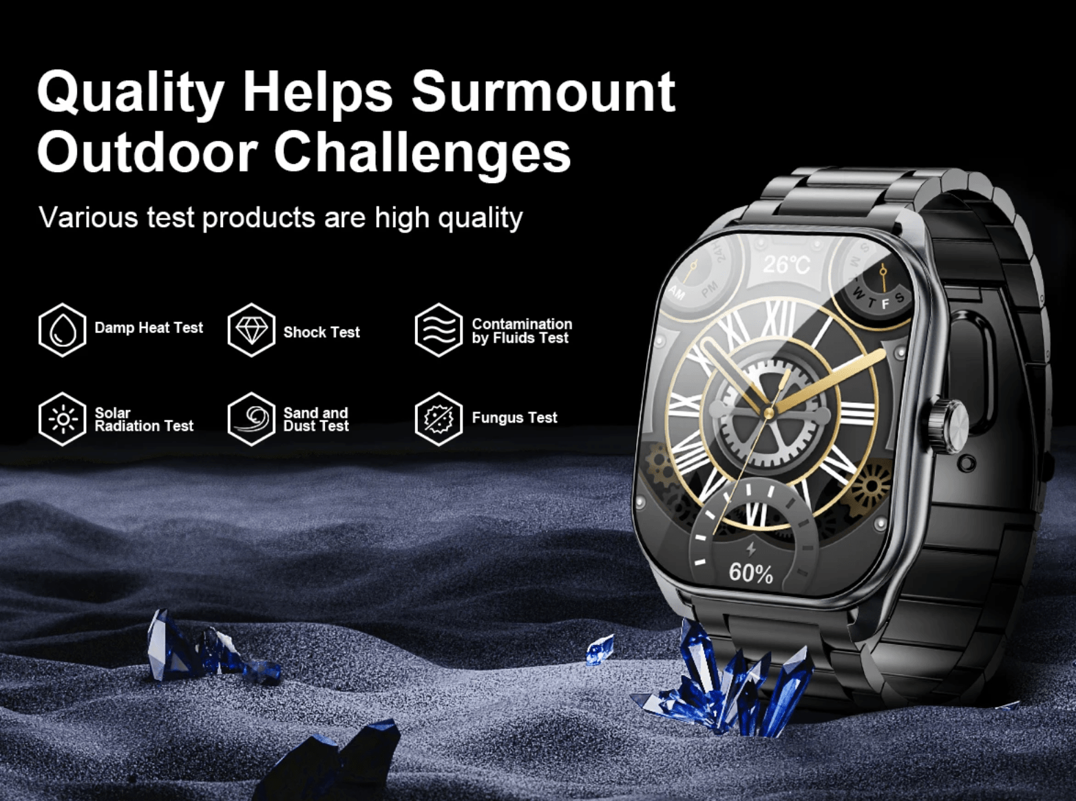 Karchilor Smartwatch for Men – Bluetooth Call IP68 Fitness - The Crew