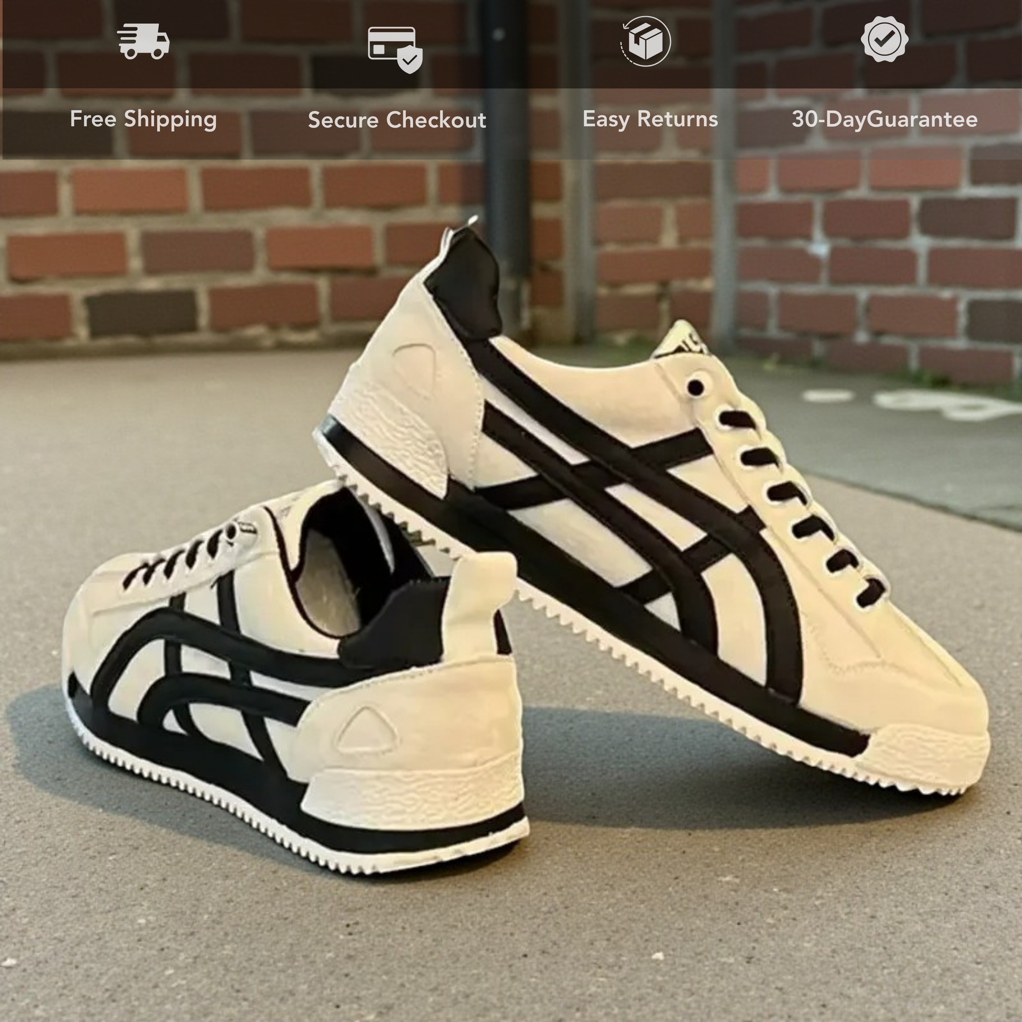 White Canvas Slip-On Sneakers