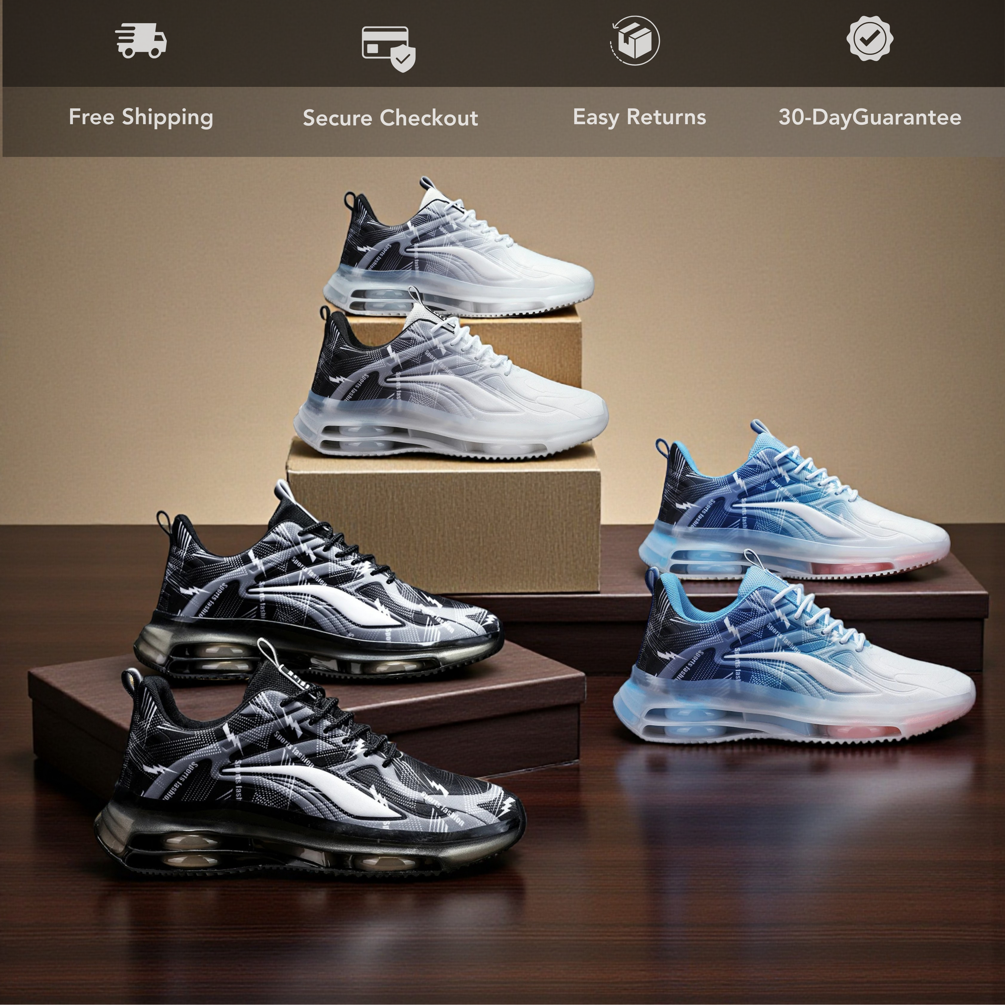 Air-Cushion Basketball Sneakers