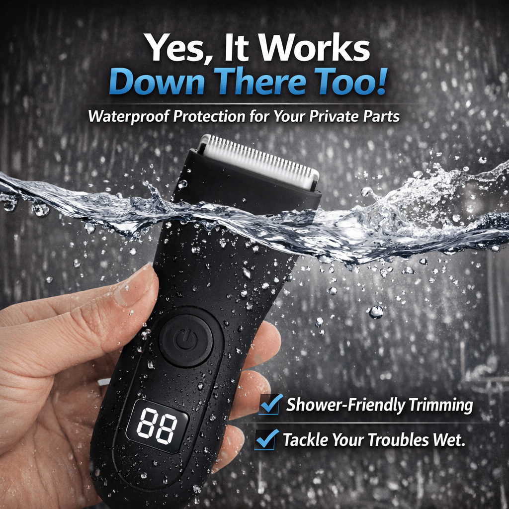 HOMEFISH Waterproof Body Hair Trimmer for Men - The Crew