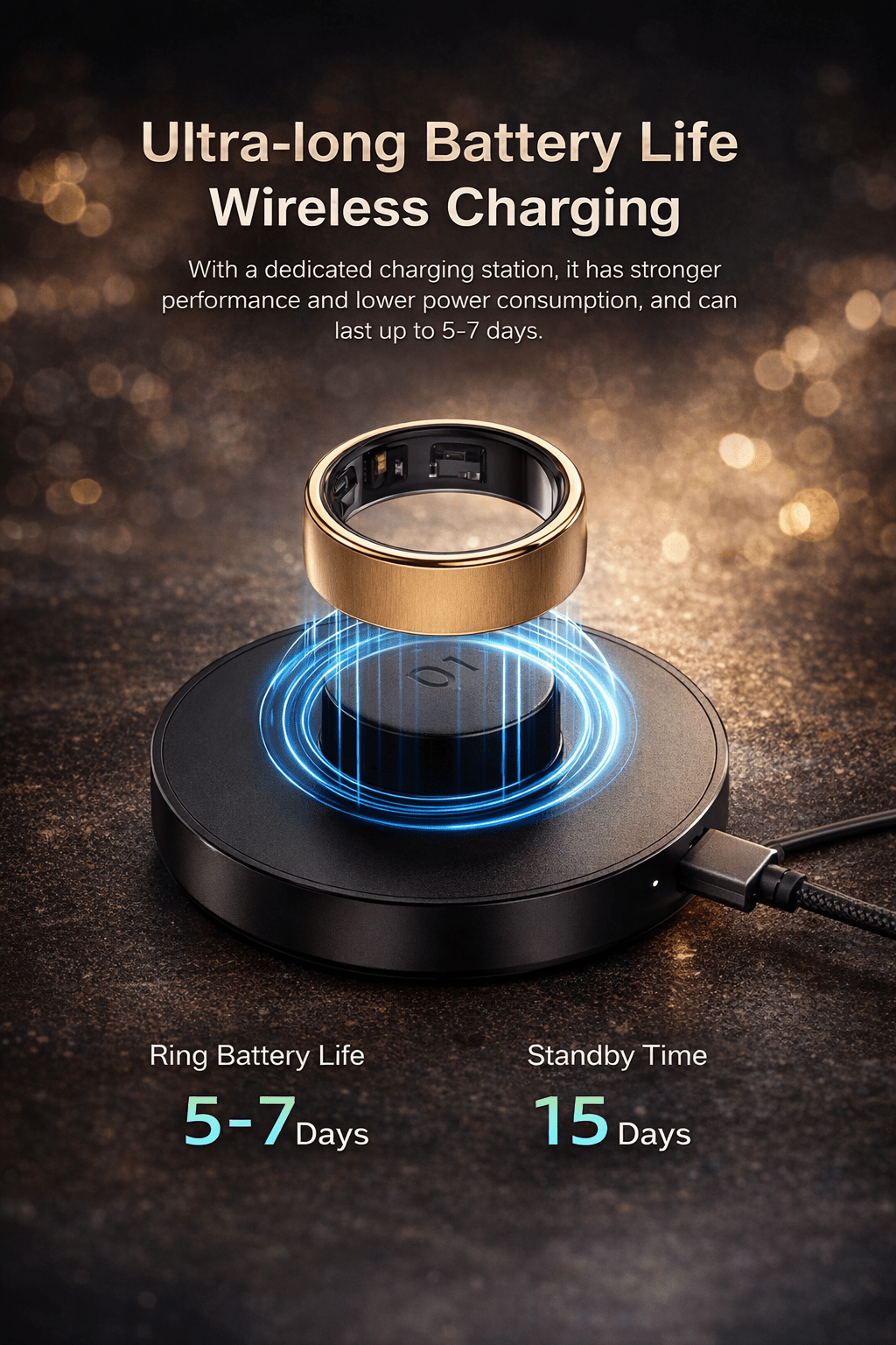 Uhoofit R10 Smart Ring – Health & Sleep Tracker | The Crew - The Crew