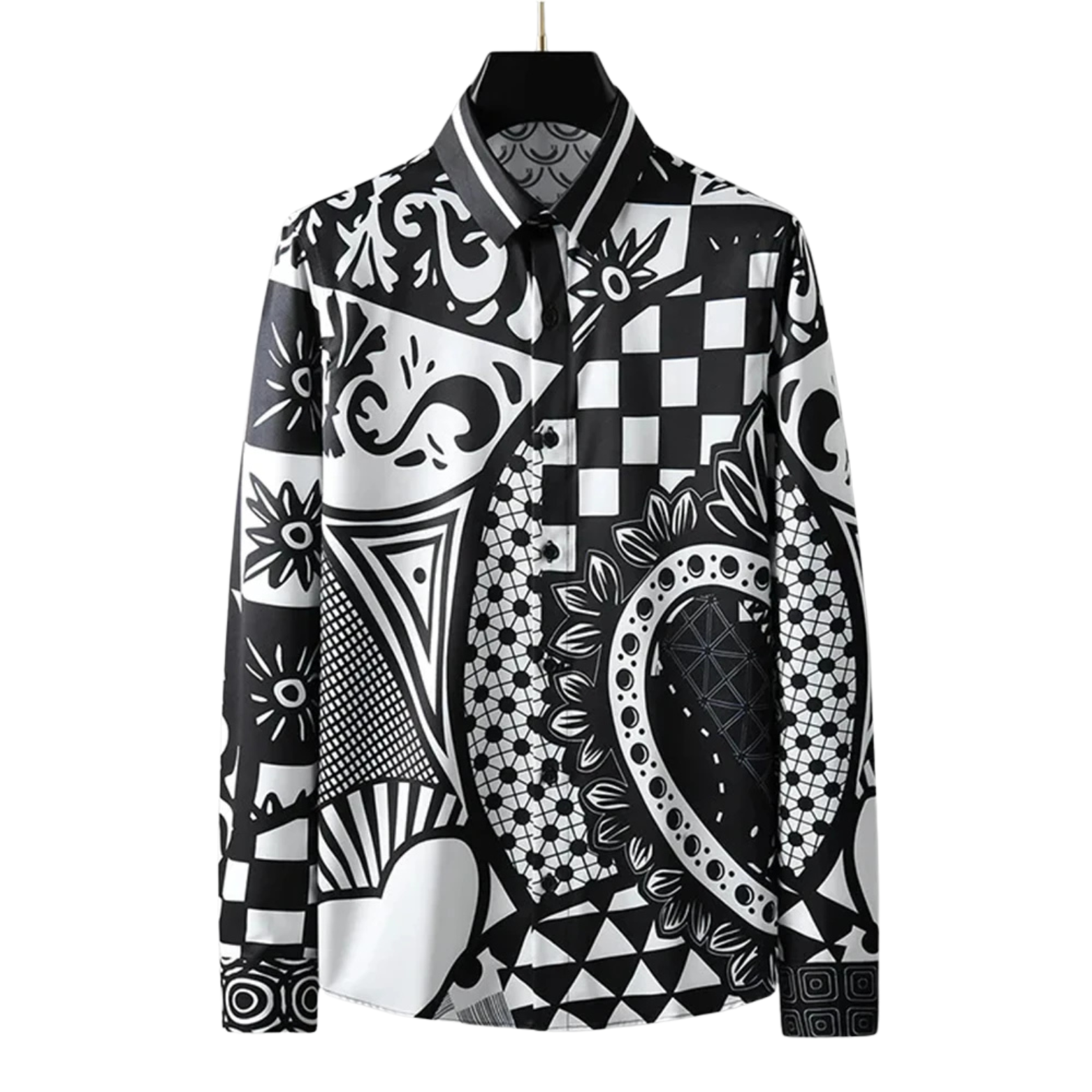 Men's Retro Printed Shirt