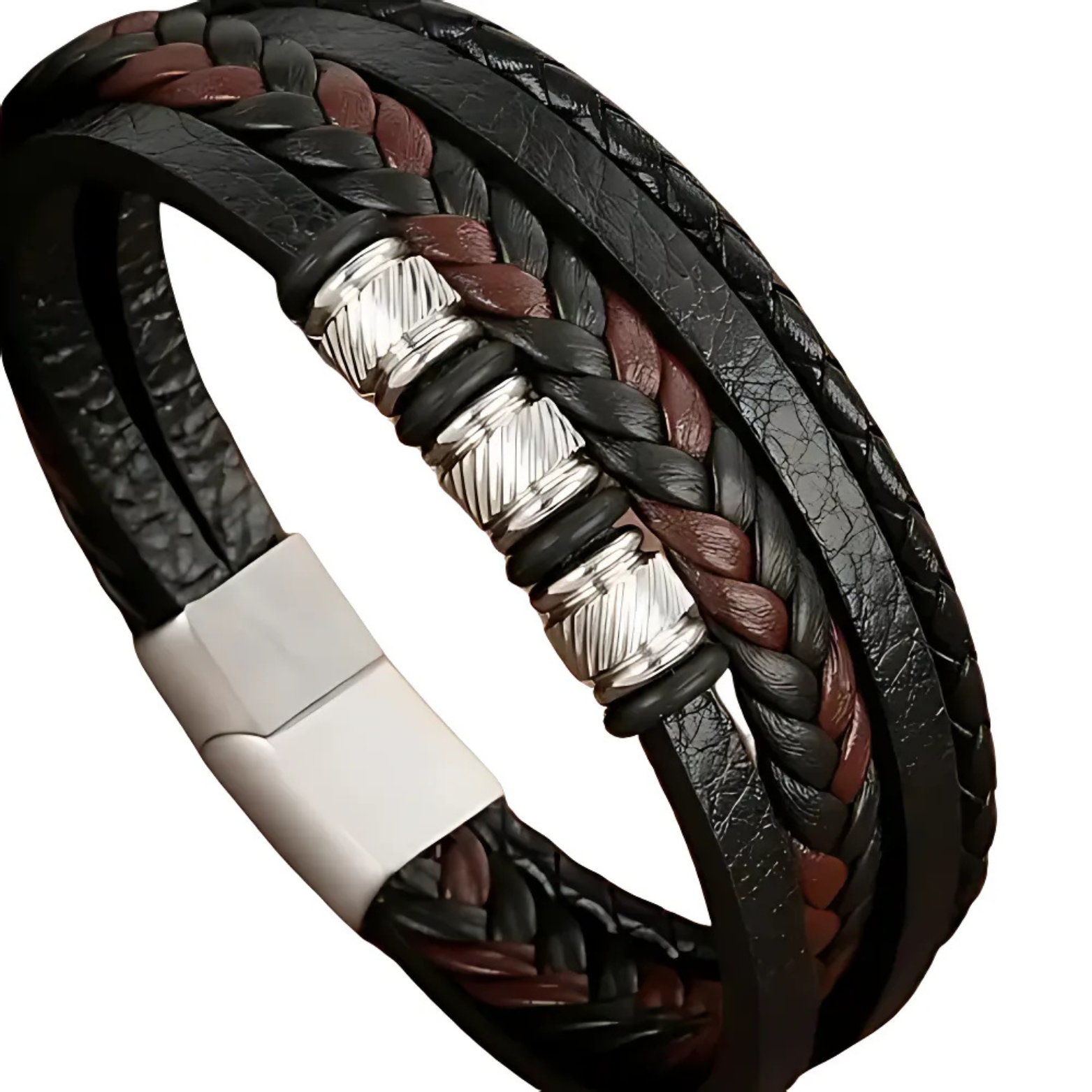 Classic woven leather bracelet