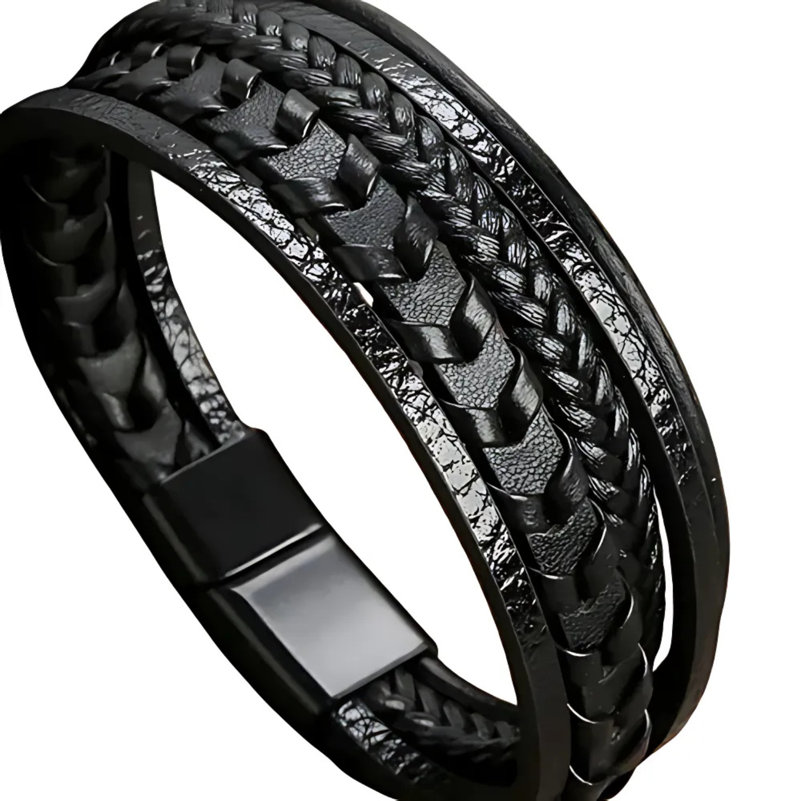 Classic woven leather bracelet