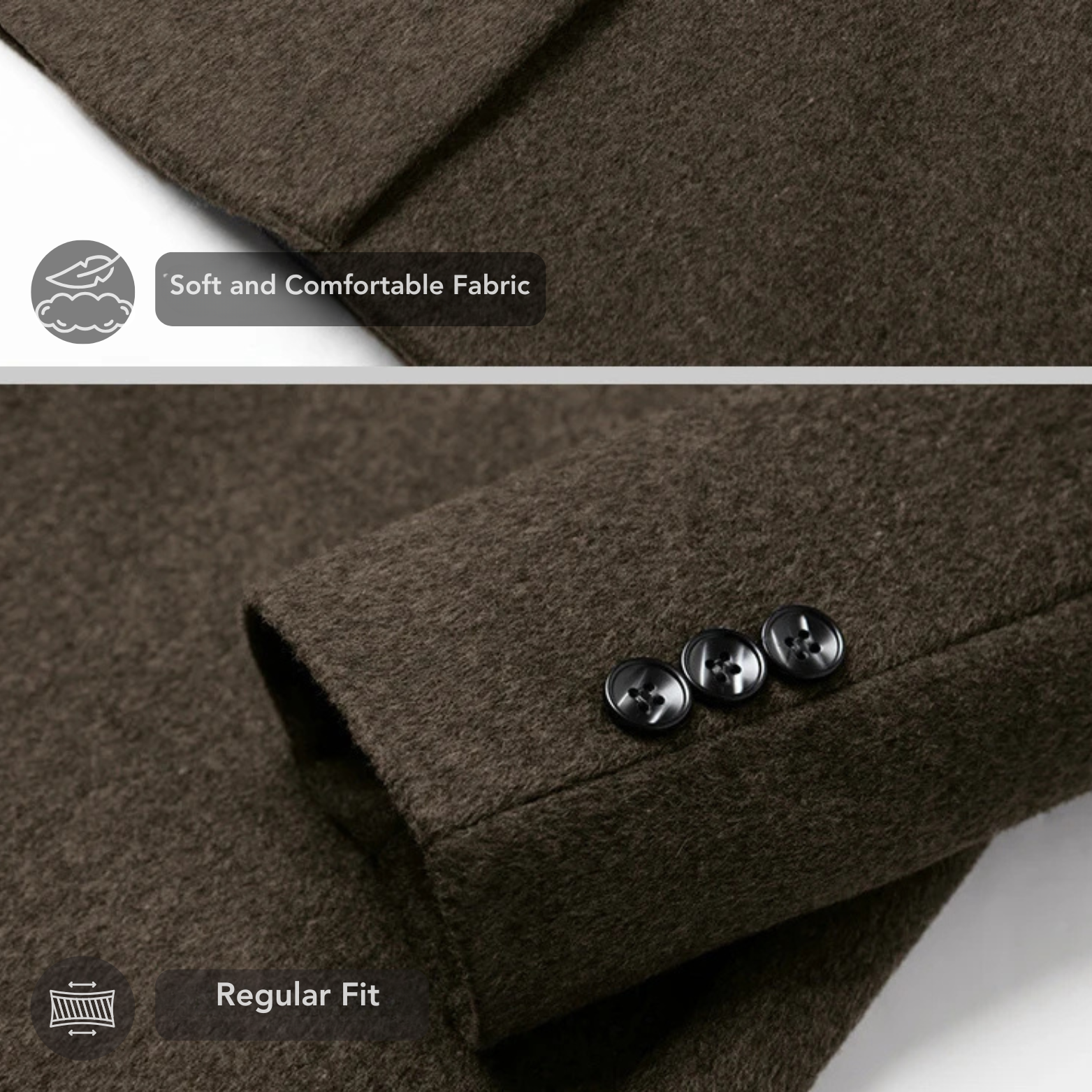 Solid Winter Trench Coat