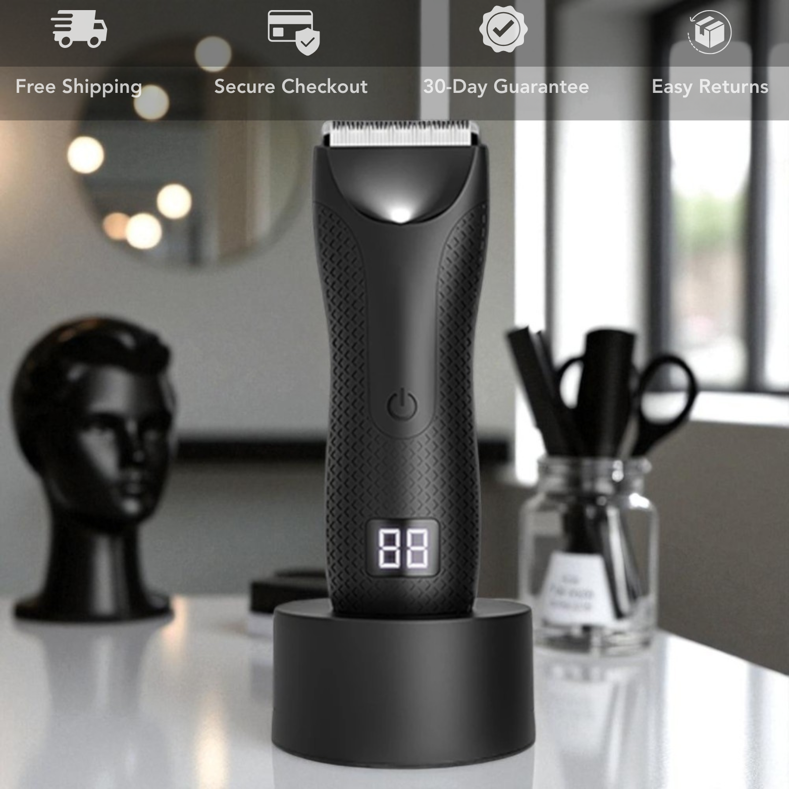Waterproof Intimate Body Trimmer for Men