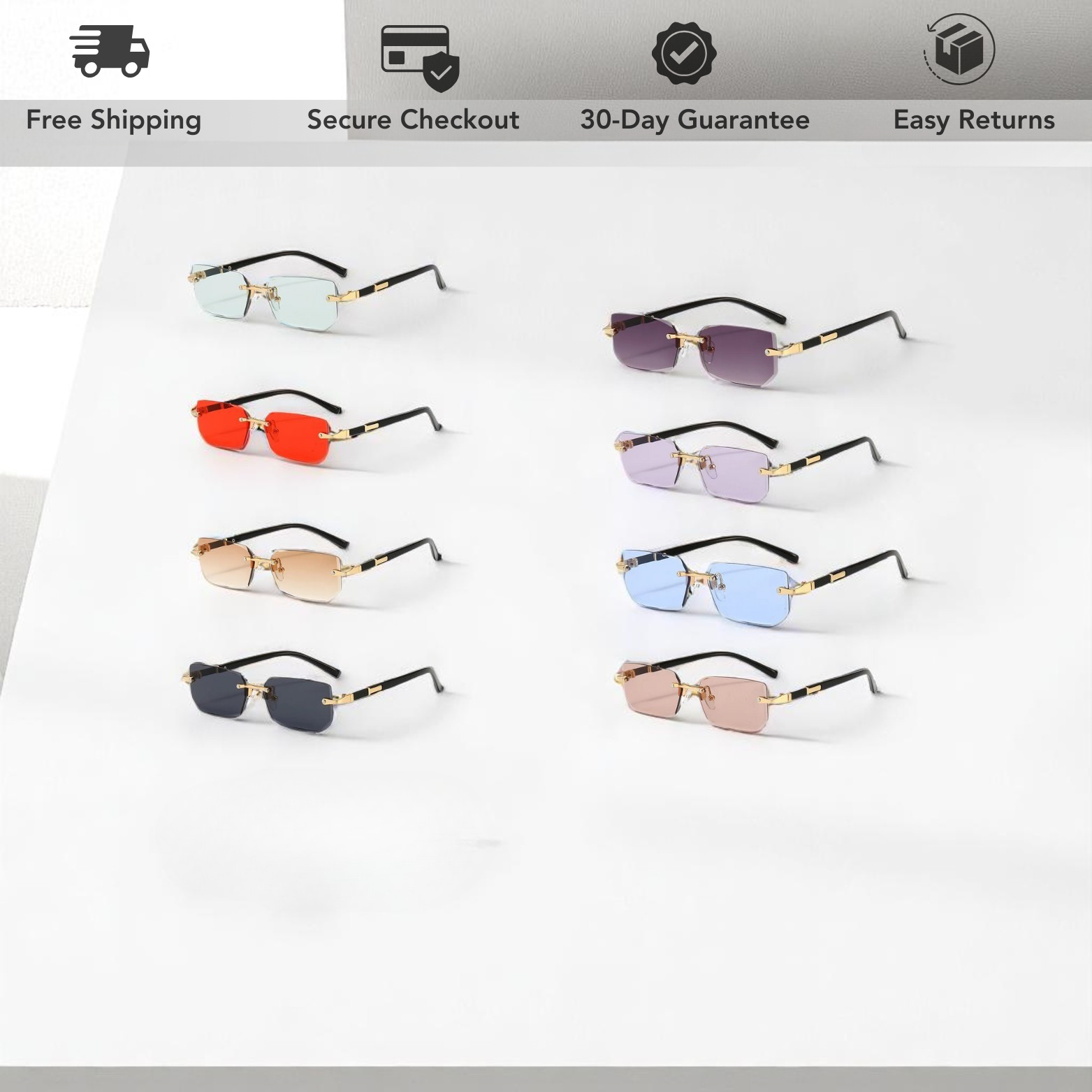 Minimalist Rimless Glasses
